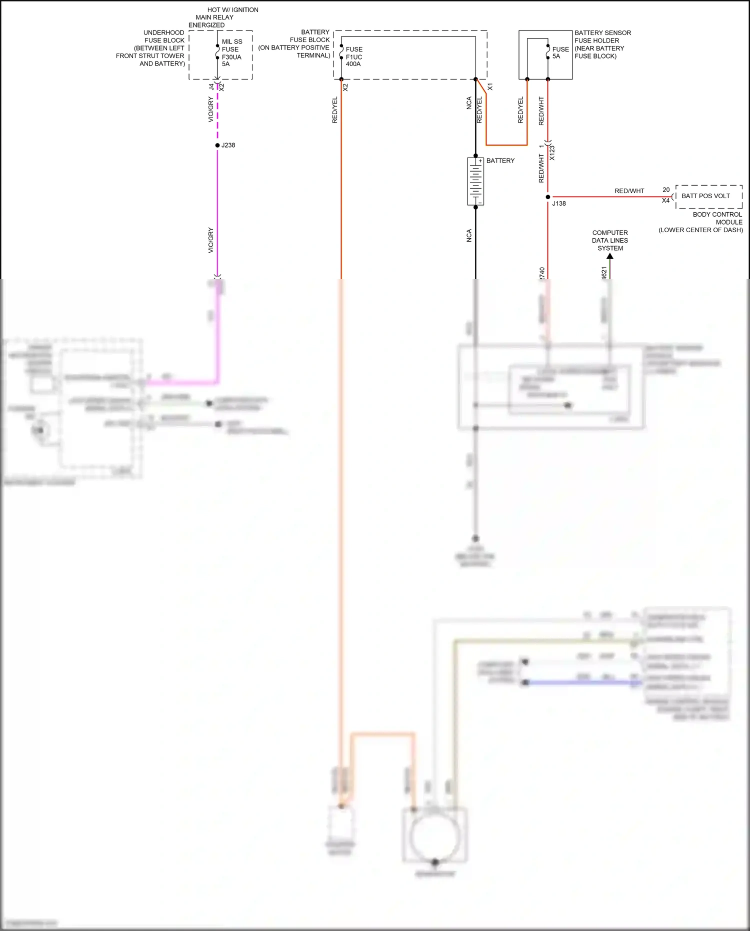 Cadillac XT4 I (2018-2023) computer data lines system wiring diagram  (33 of 102)