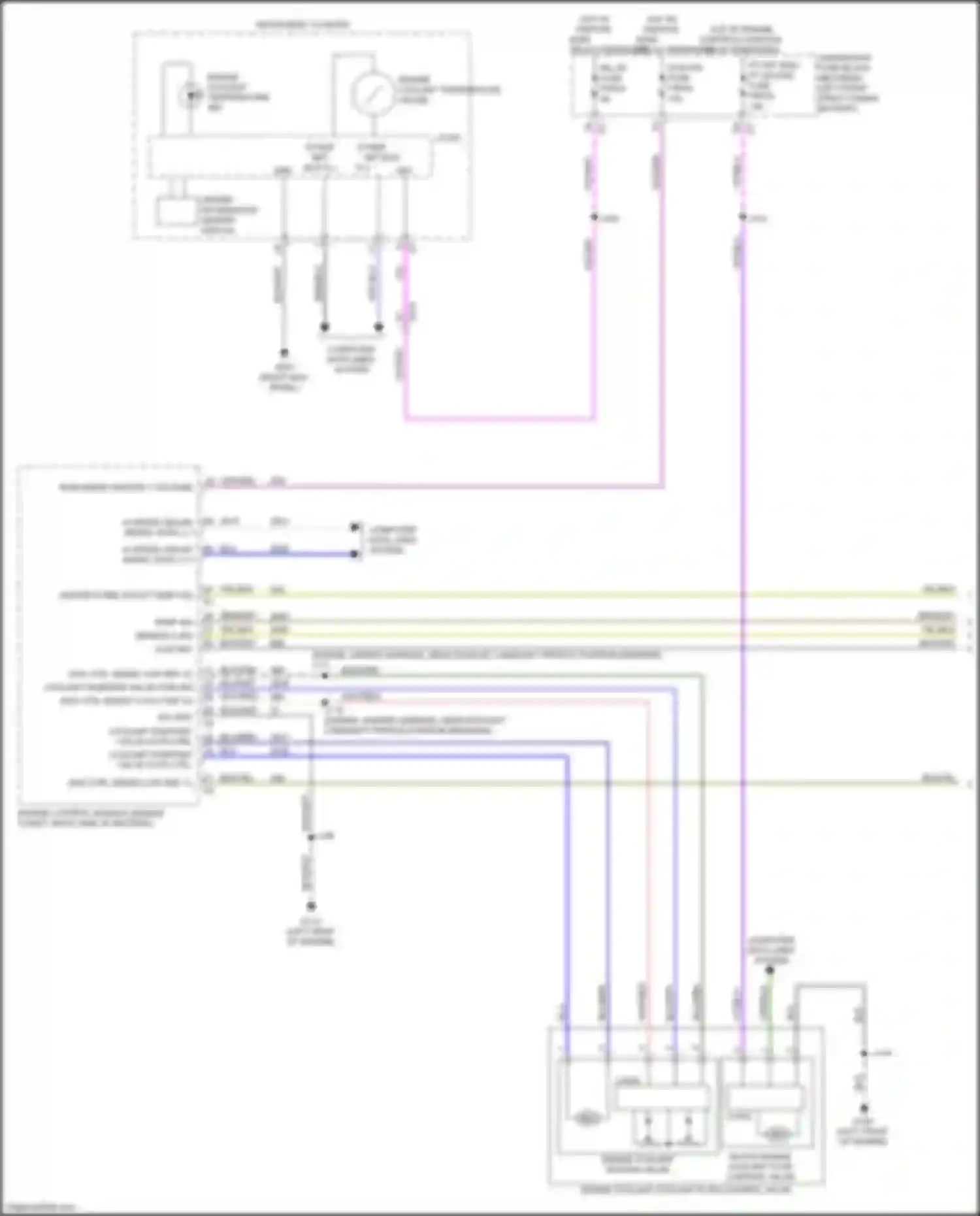 Wiring diagram coolant diverter valve posi sig for Cadillac XT4 I (2018-2023) (2 of 2)