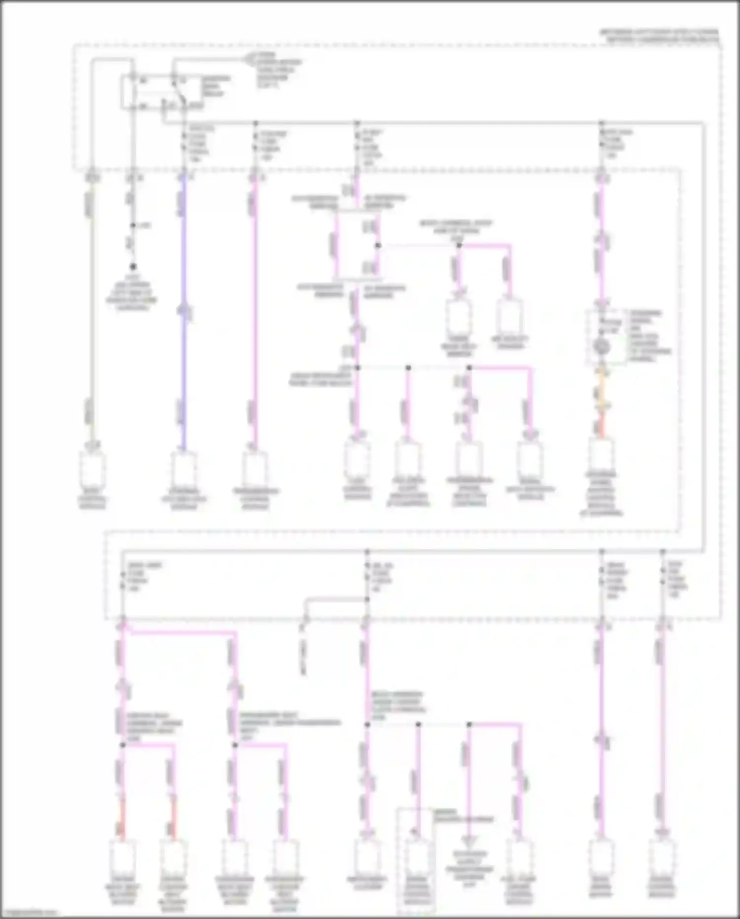 Wiring diagram driver cushion seat blower motor for Cadillac XT4 I (2018-2023) (3 of 3)