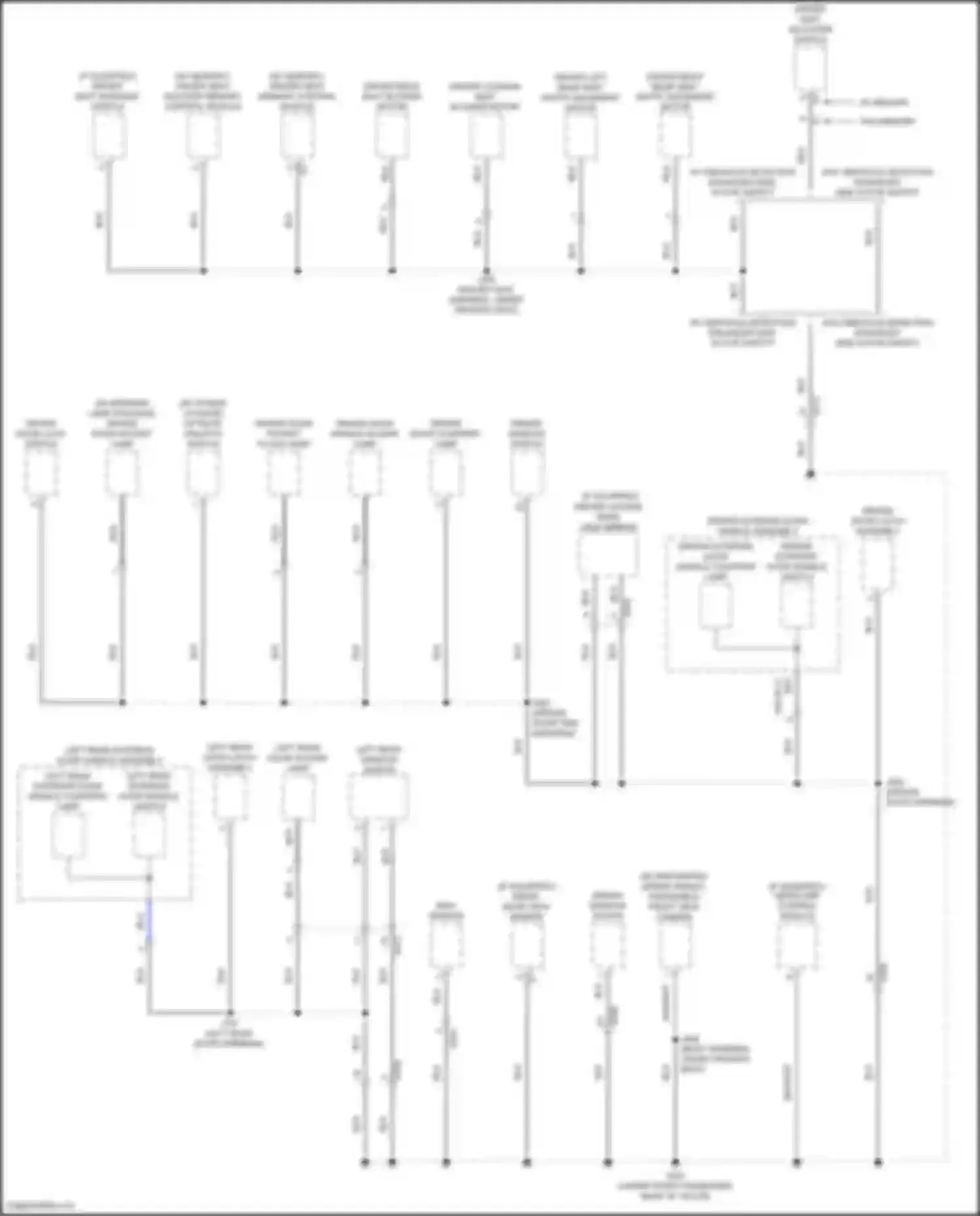 Wiring diagram driver right rear seat haptic movement motor for Cadillac XT4 I (2018-2023) (2 of 2)