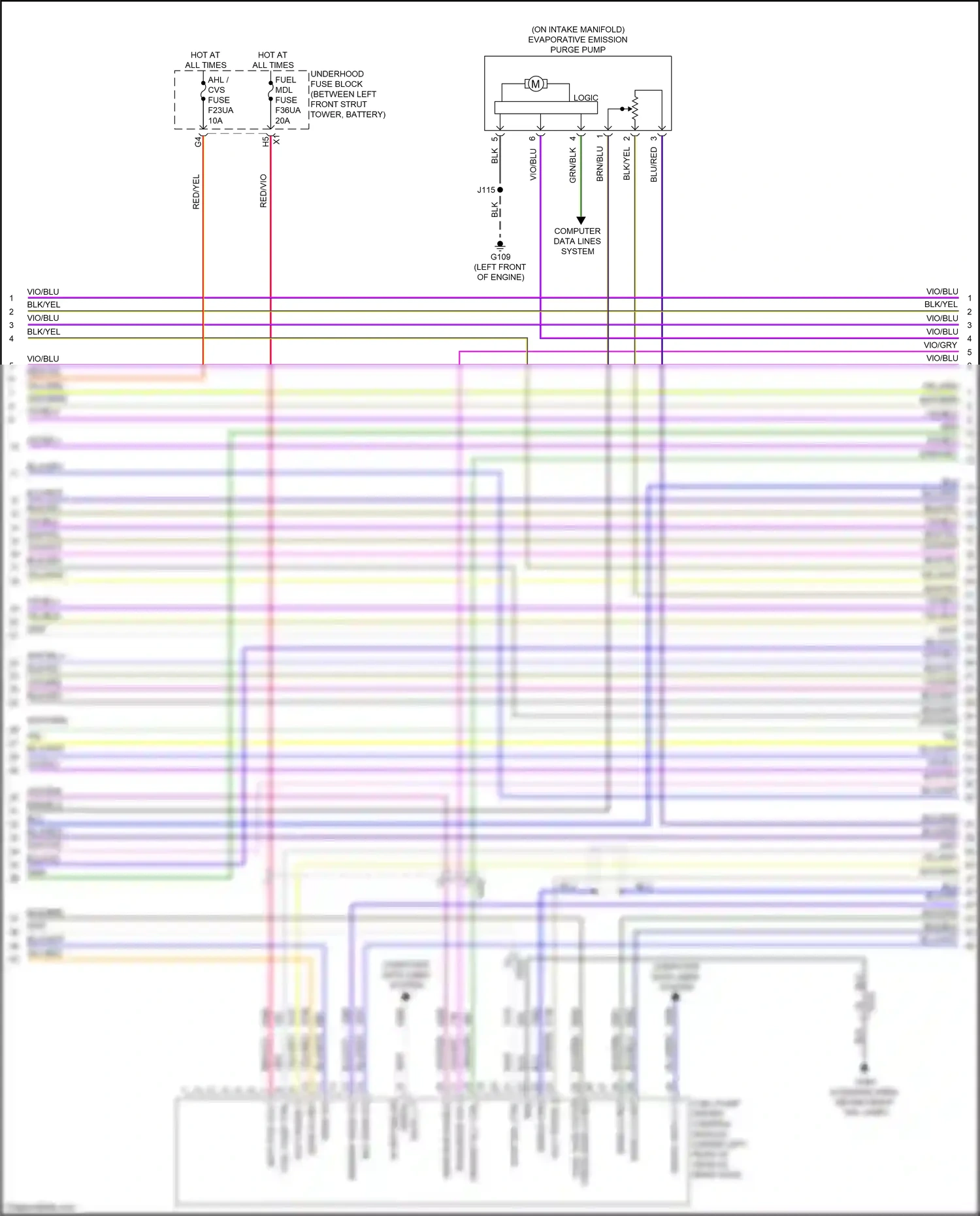 Cadillac XT4 I (2018-2023) evap sol ctrl wiring diagram  (1 of 1)