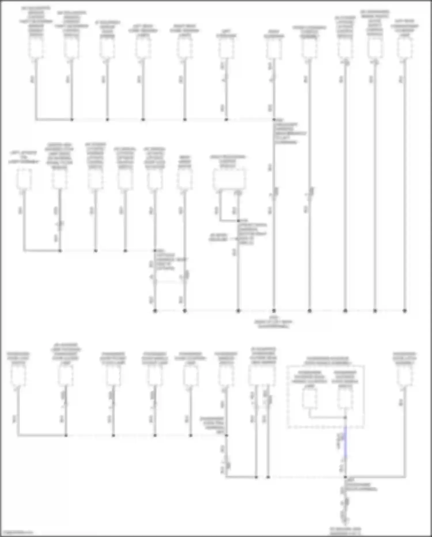 Wiring diagram left sunshade for Cadillac XT4 I (2018-2023) (2 of 2)