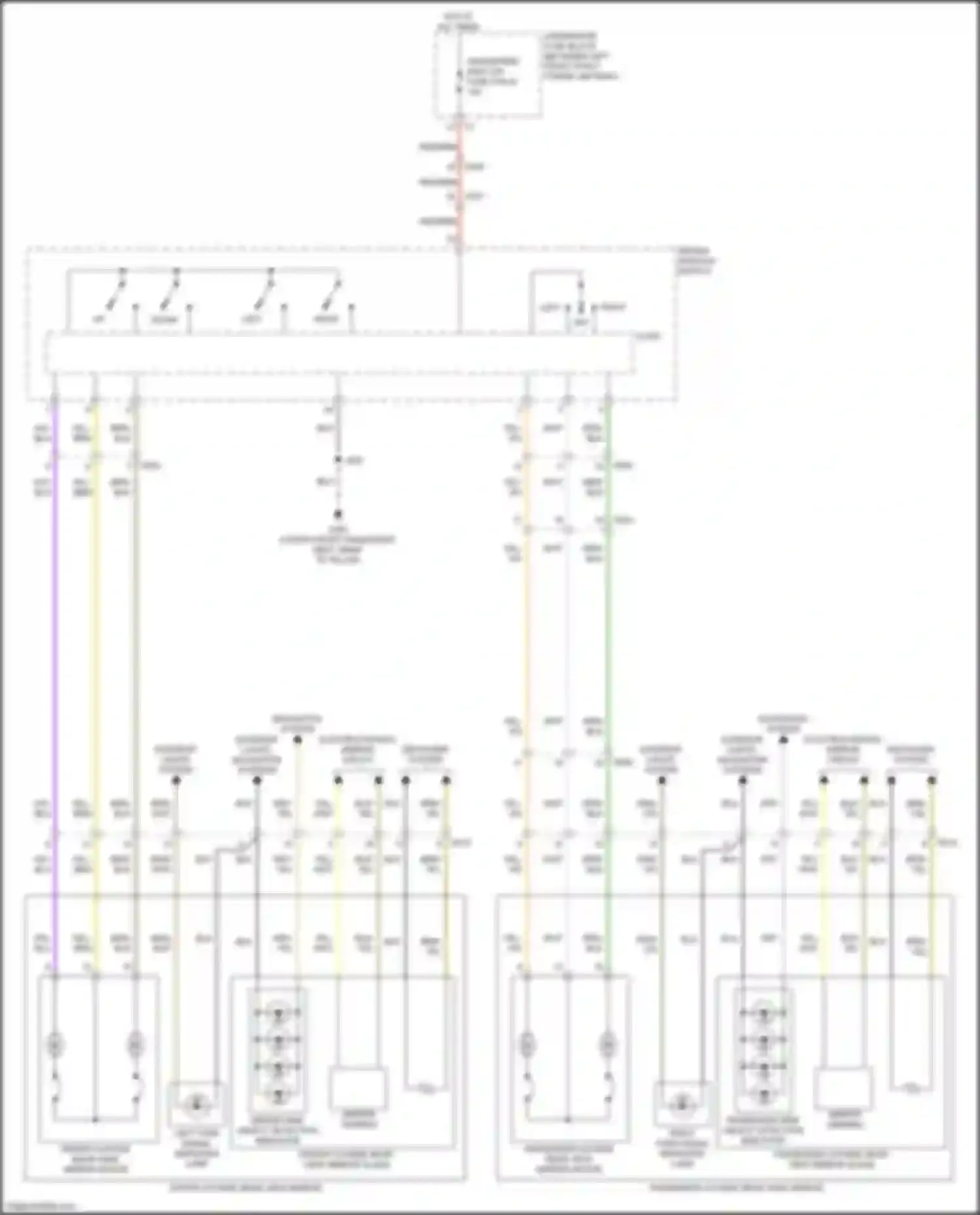 Wiring diagram left turn signal repeater lamp for Cadillac XT4 I (2018-2023) (3 of 3)