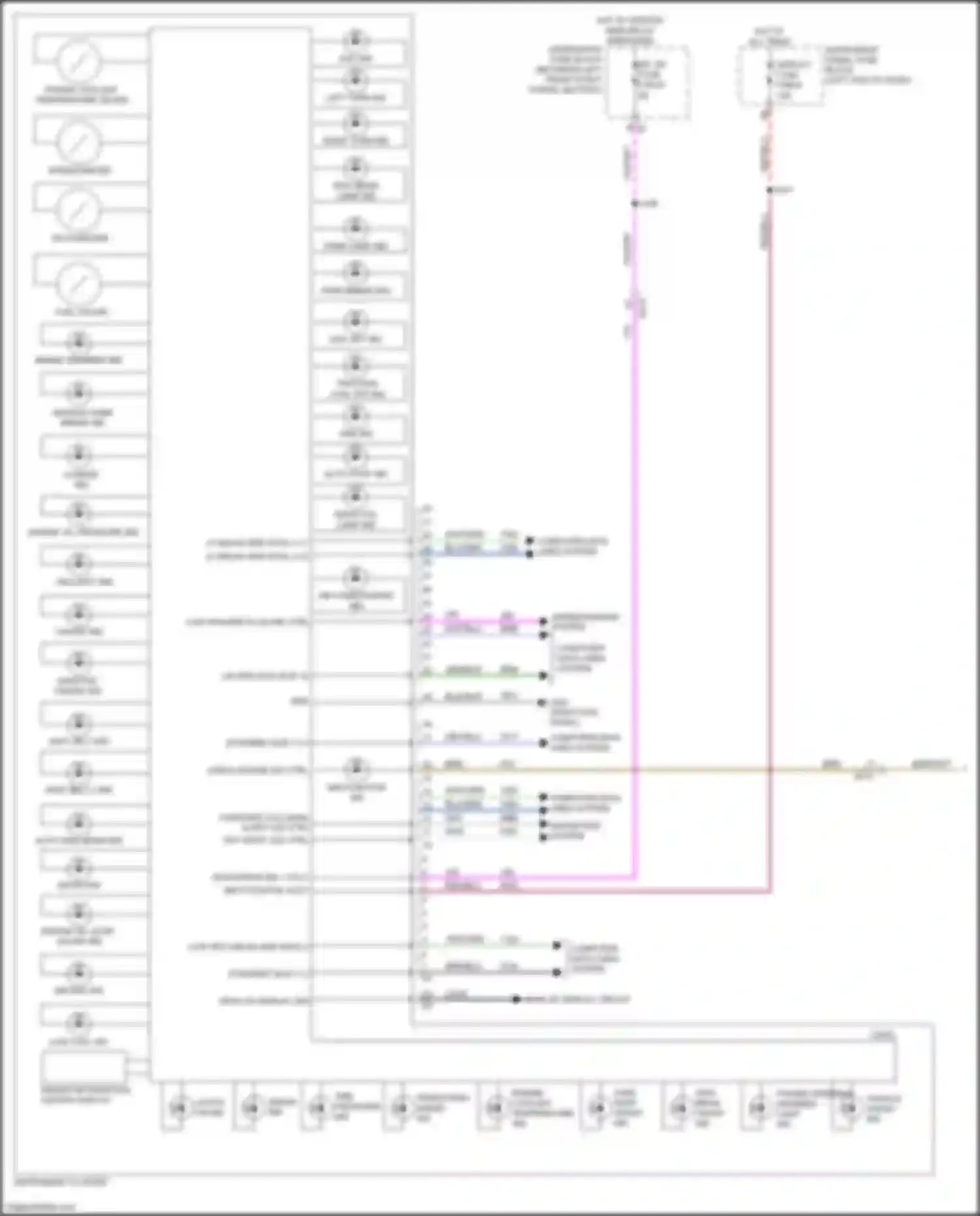 Wiring diagram lin ser data bus 12 for Cadillac XT4 I (2018-2023) (1 of 1)