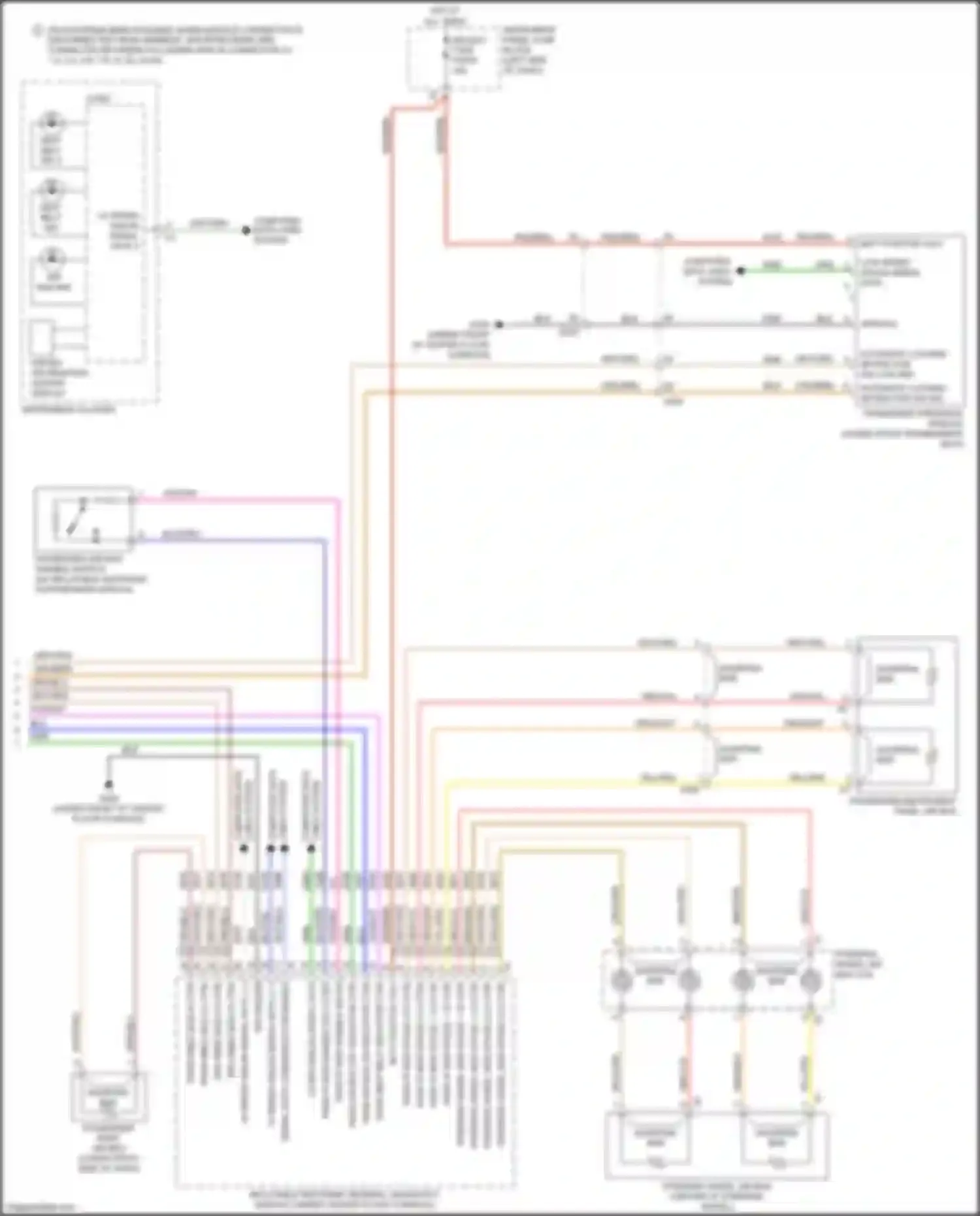 Wiring diagram lines system for Cadillac XT4 I (2018-2023) (1 of 1)