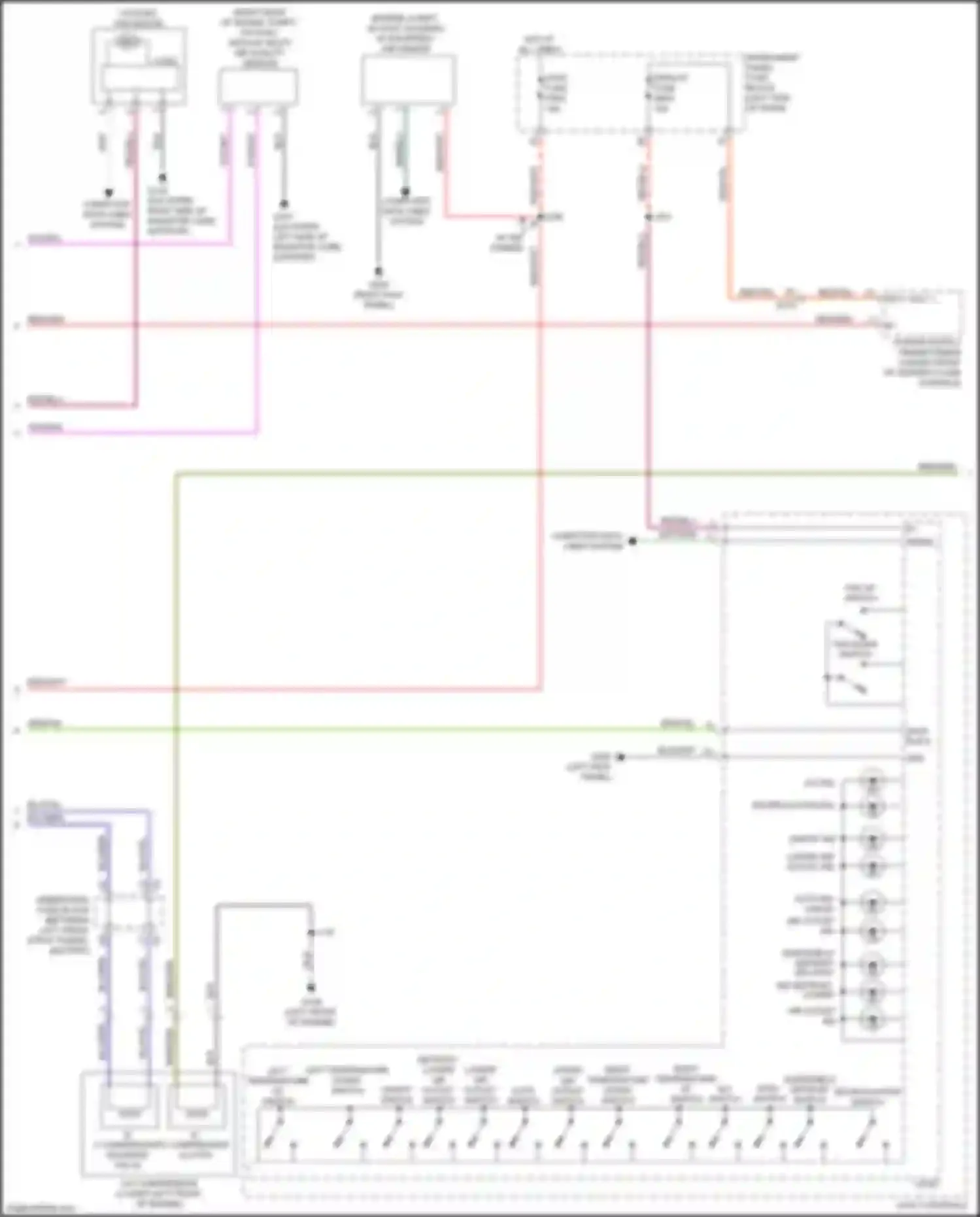 Wiring diagram lower air outlet ind for Cadillac XT4 I (2018-2023) (1 of 1)