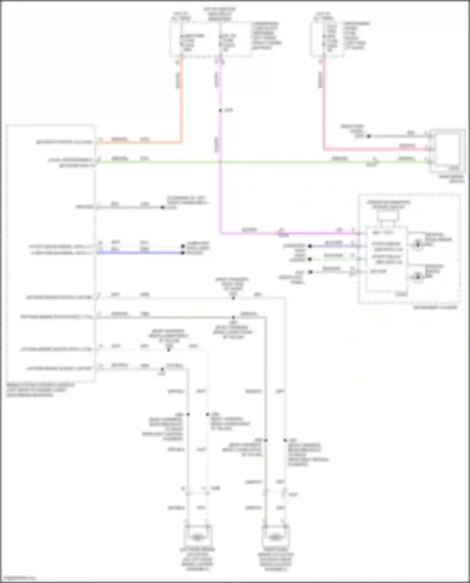 Wiring diagram lr park brake motor apply ctrl for Cadillac XT4 I (2018-2023) (2 of 2)