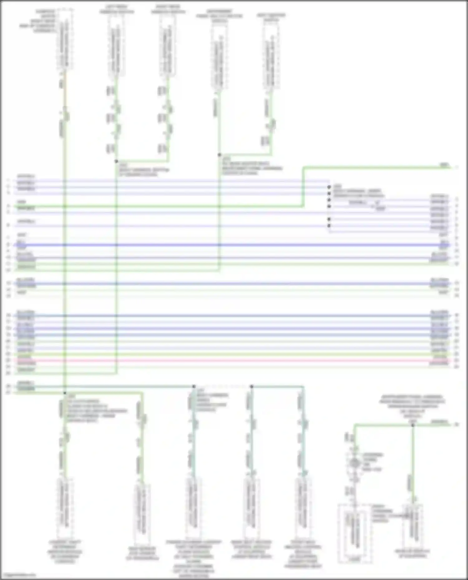Wiring diagram network serial bus 4 for Cadillac XT4 I (2018-2023) (2 of 2)