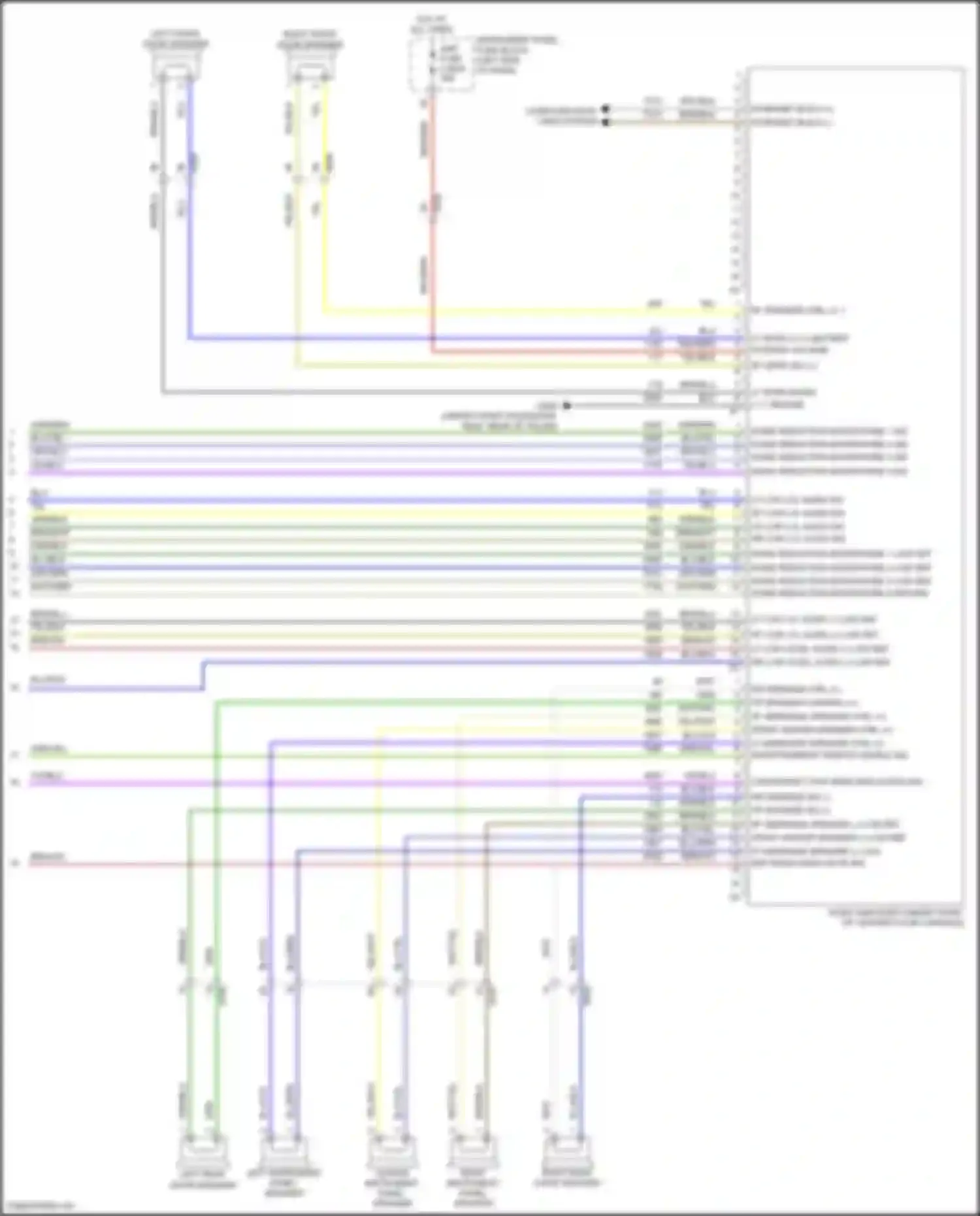 Wiring diagram noise reduction microphone 2 low ref for Cadillac XT4 I (2018-2023) (3 of 4)