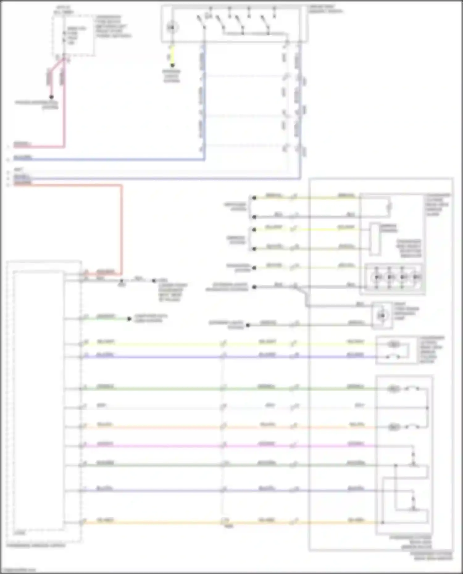 Wiring diagram power distribution system for Cadillac XT4 I (2018-2023) (6 of 10)