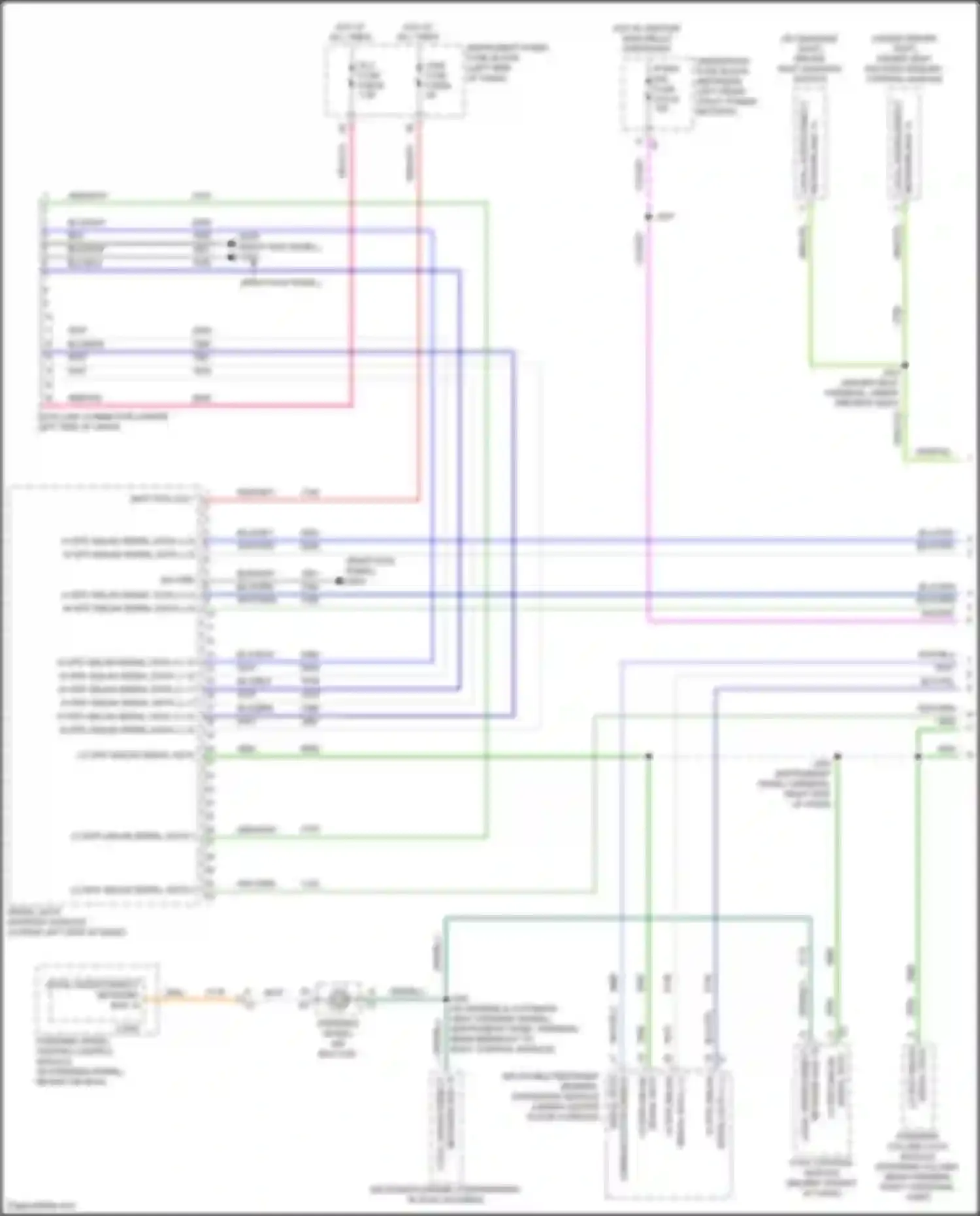 Wiring diagram red/vio for Cadillac XT4 I (2018-2023) (1 of 40)