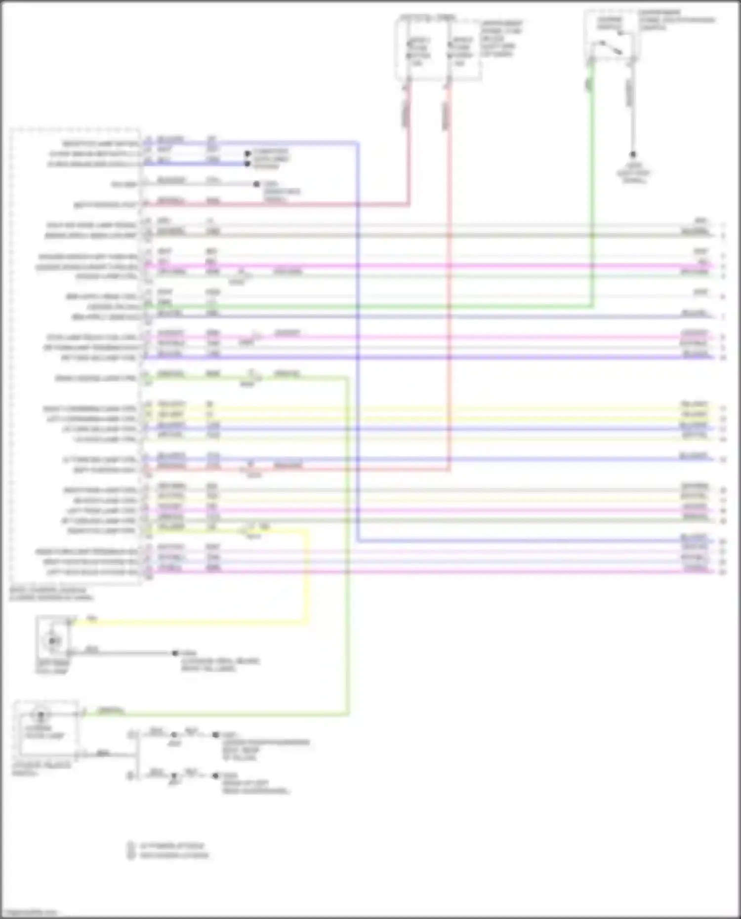 Wiring diagram right cornering lamp ctrl for Cadillac XT4 I (2018-2023) (1 of 1)