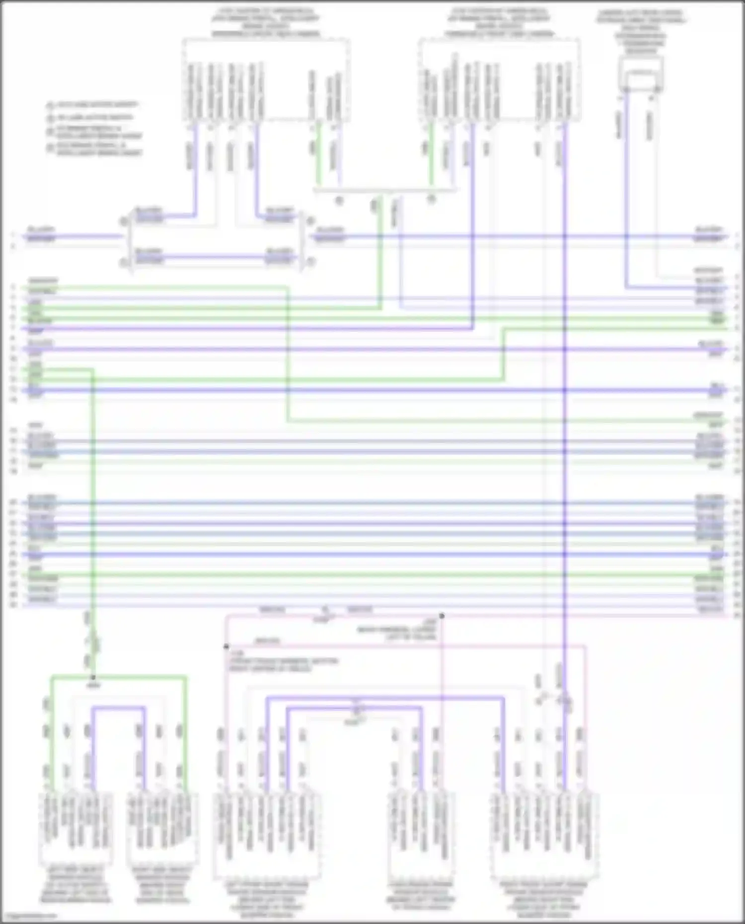 Wiring diagram sensor control 2 for Cadillac XT4 I (2018-2023) (1 of 2)