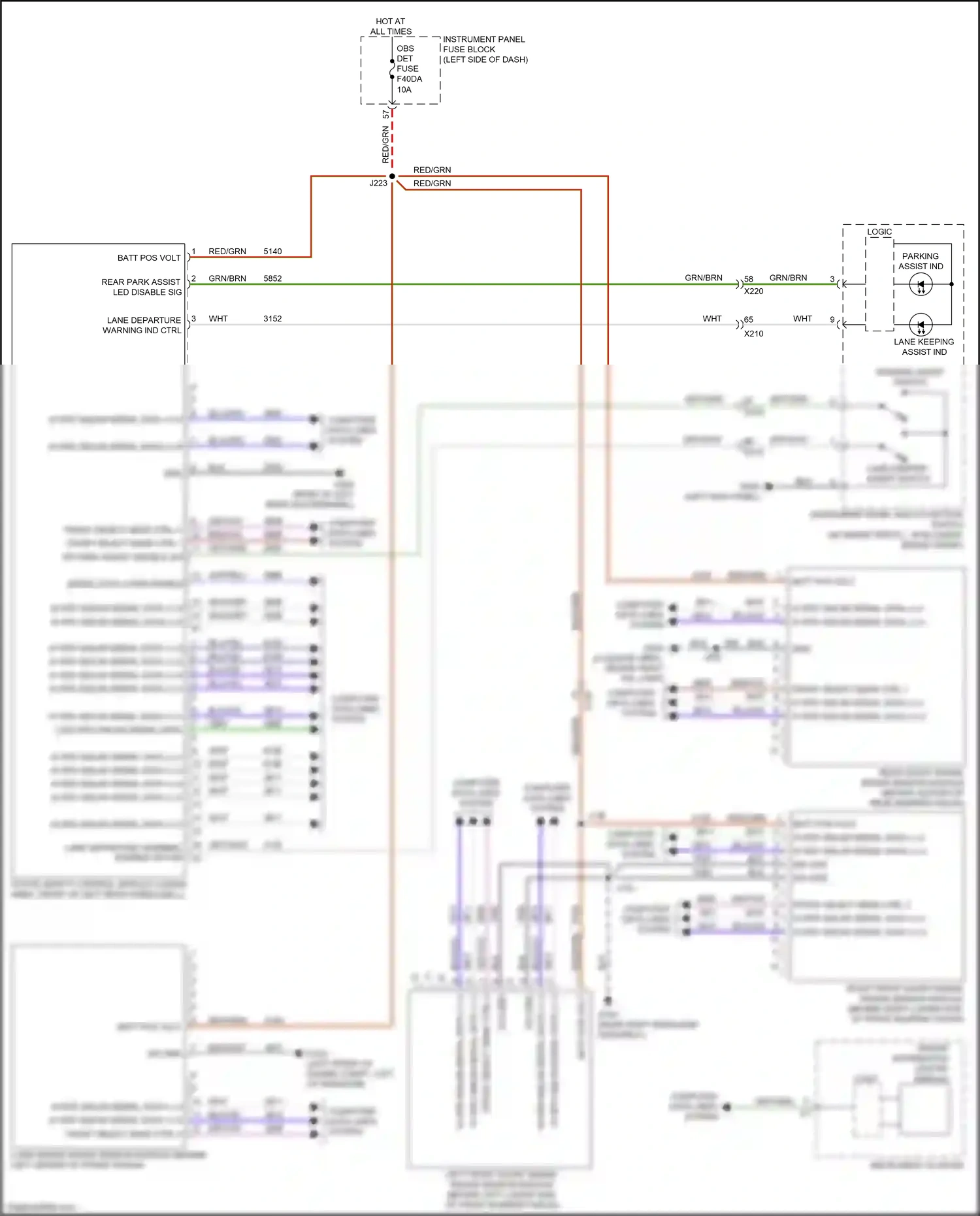 Cadillac XT4 I (2018-2023) serial data comm enable wiring diagram  (2 of 5)