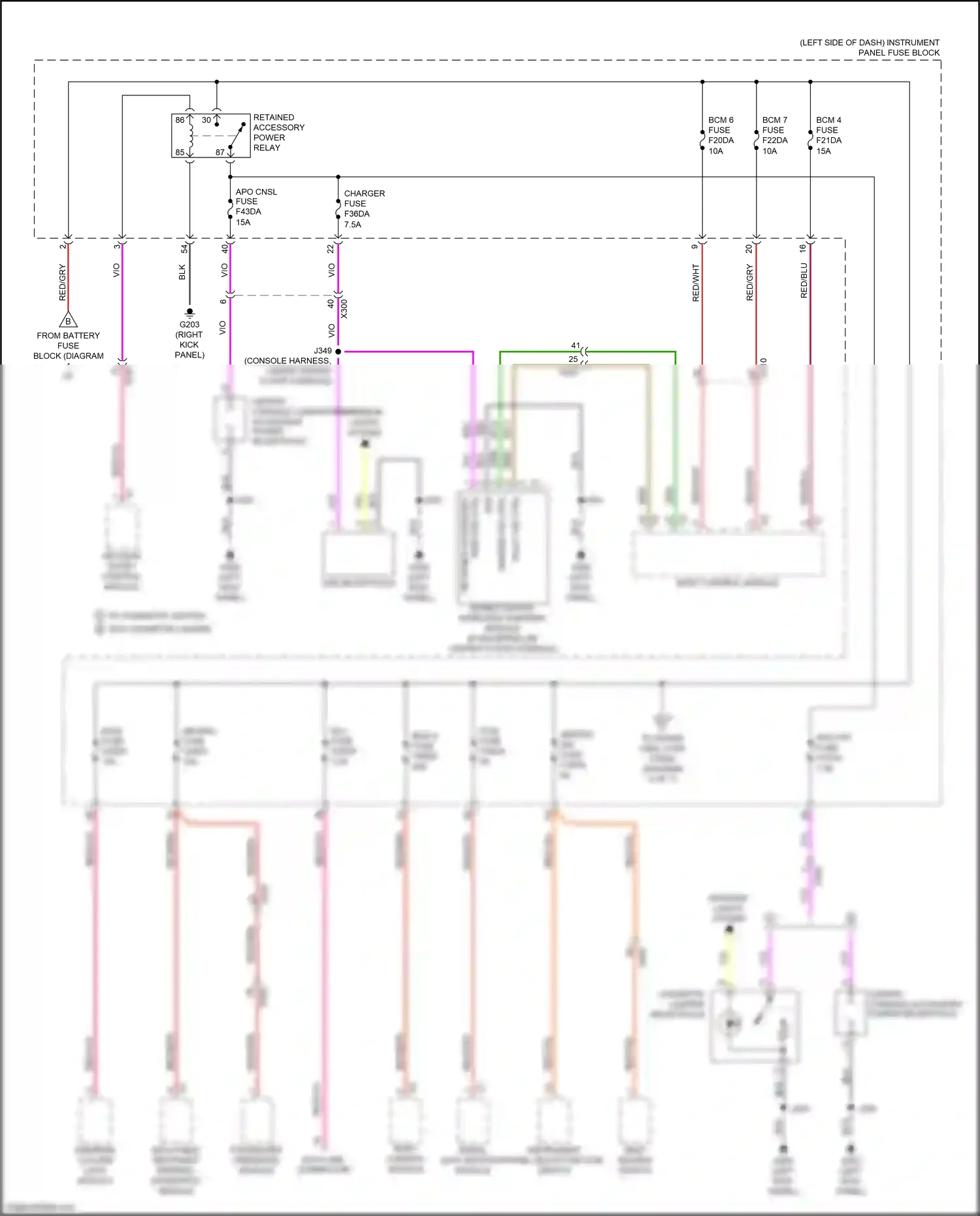 Cadillac XT4 I (2018-2023) serial data gateway module wiring diagram  (4 of 4)