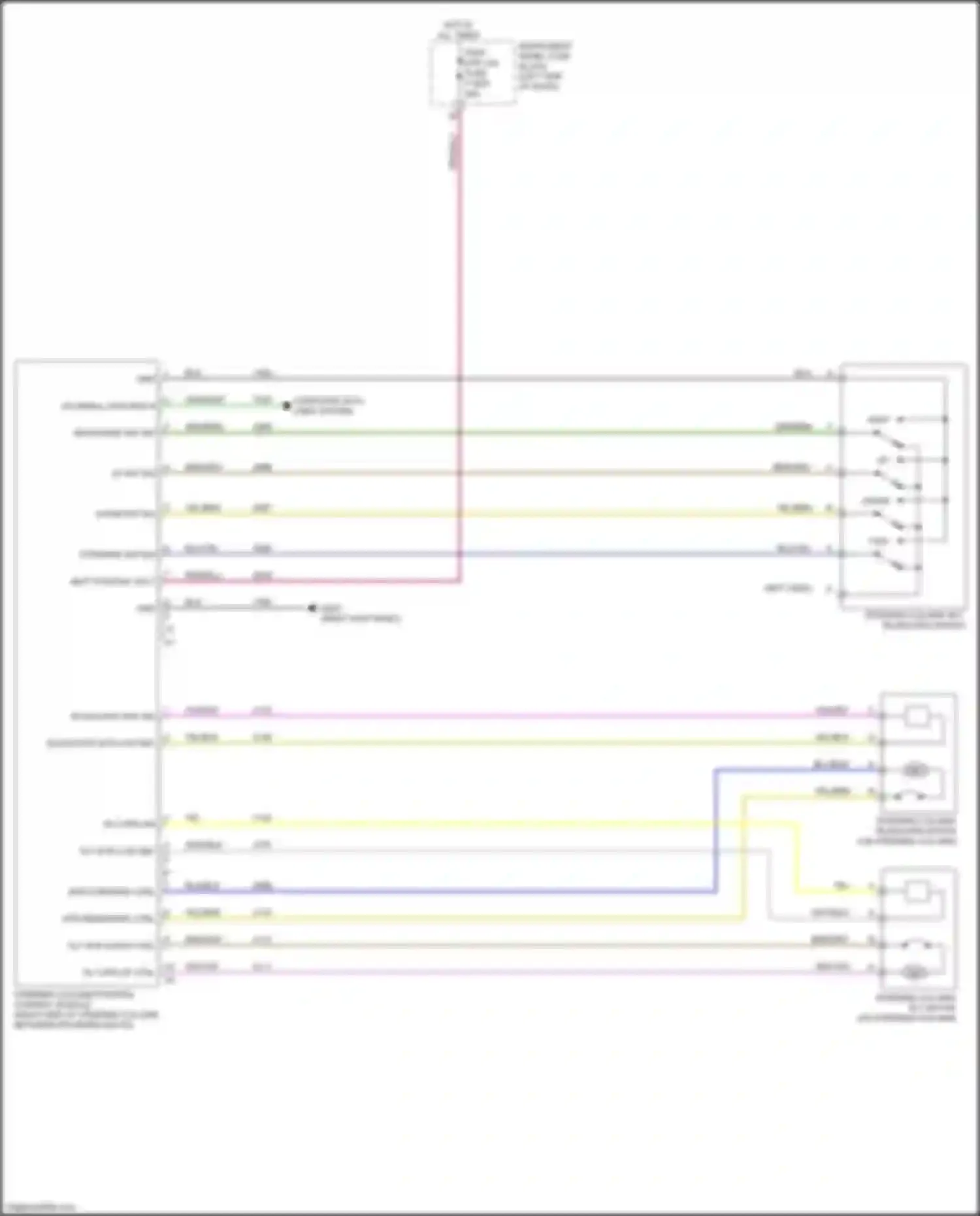 Wiring diagram steering column telescope motor for Cadillac XT4 I (2018-2023) (2 of 2)