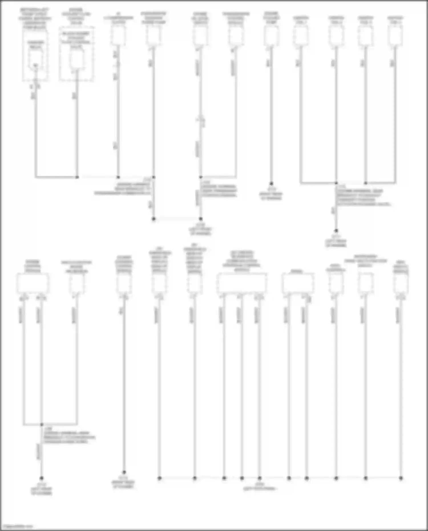 Wiring diagram underhood fuse block for Cadillac XT4 I (2018-2023) (7 of 58)