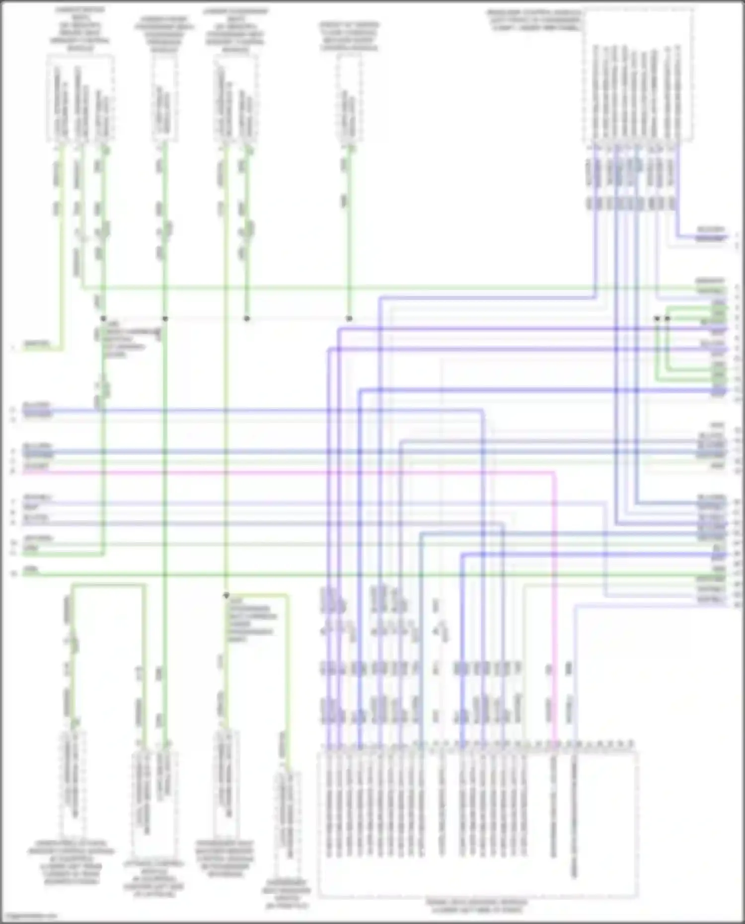 Wiring diagram w/ memory for Cadillac XT4 I (2018-2023) (1 of 5)