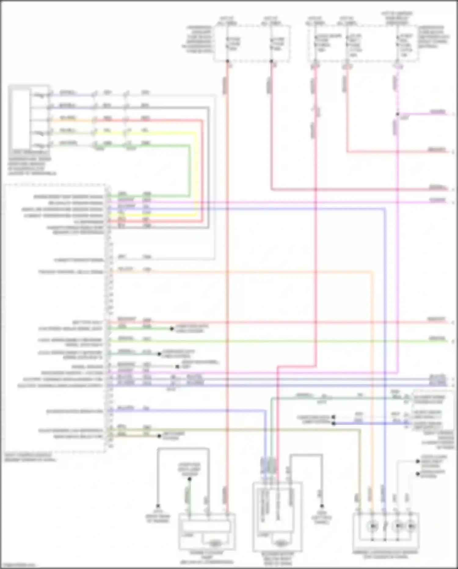 Wiring diagram yel/vio for Cadillac XT4 I (2018-2023) (1 of 12)