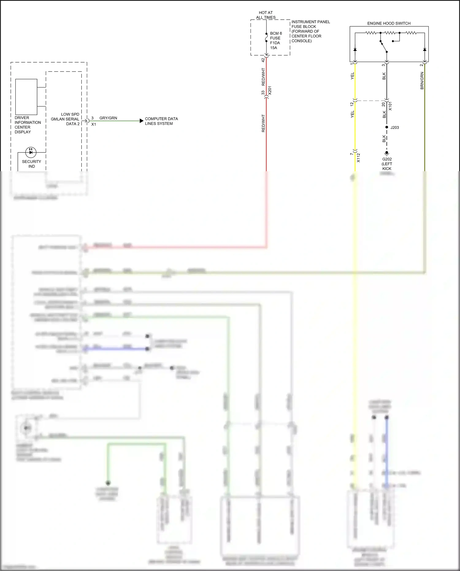 Cadillac XT5 I facelift (2019-2024) computer data lines system wiring diagram  (19 of 111)