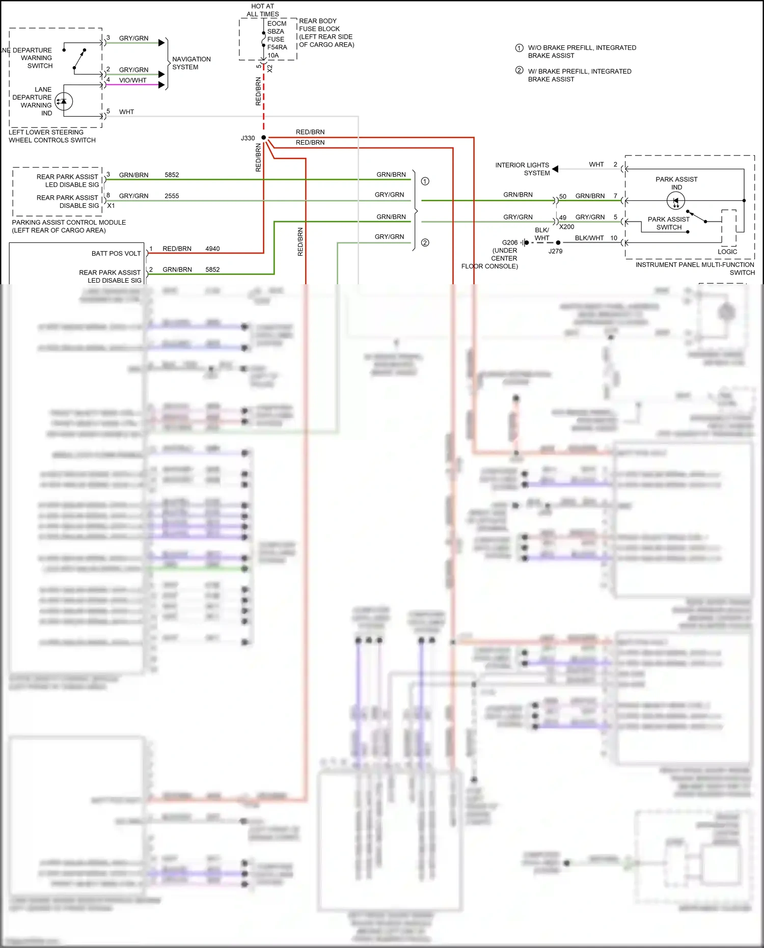 Cadillac XT5 I facelift (2019-2024) computer data lines system wiring diagram  (81 of 111)