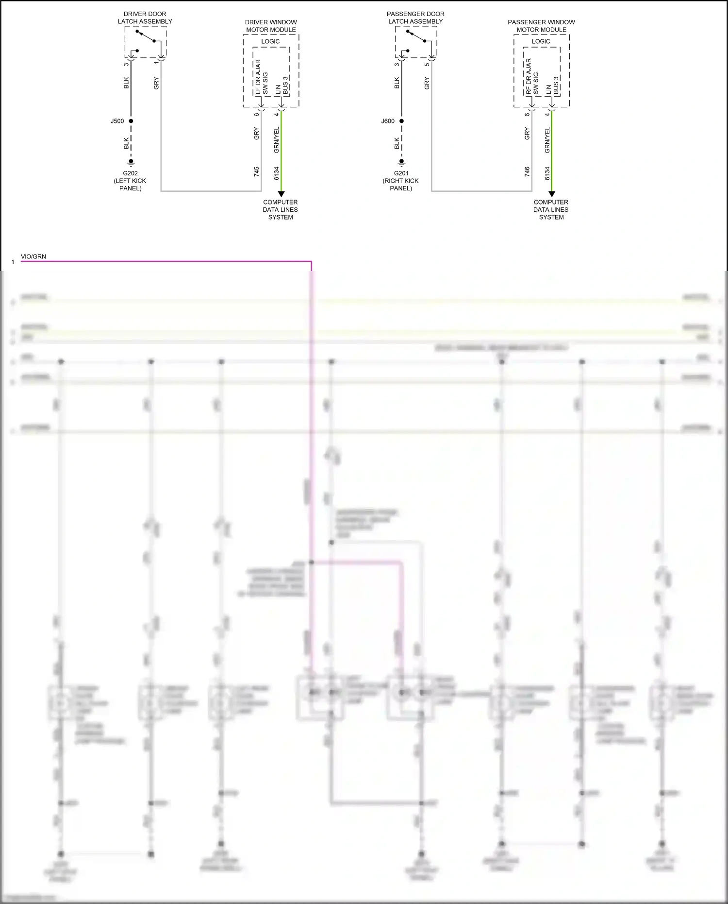 Cadillac XT5 I facelift (2019-2024) computer data lines system wiring diagram  (36 of 111)