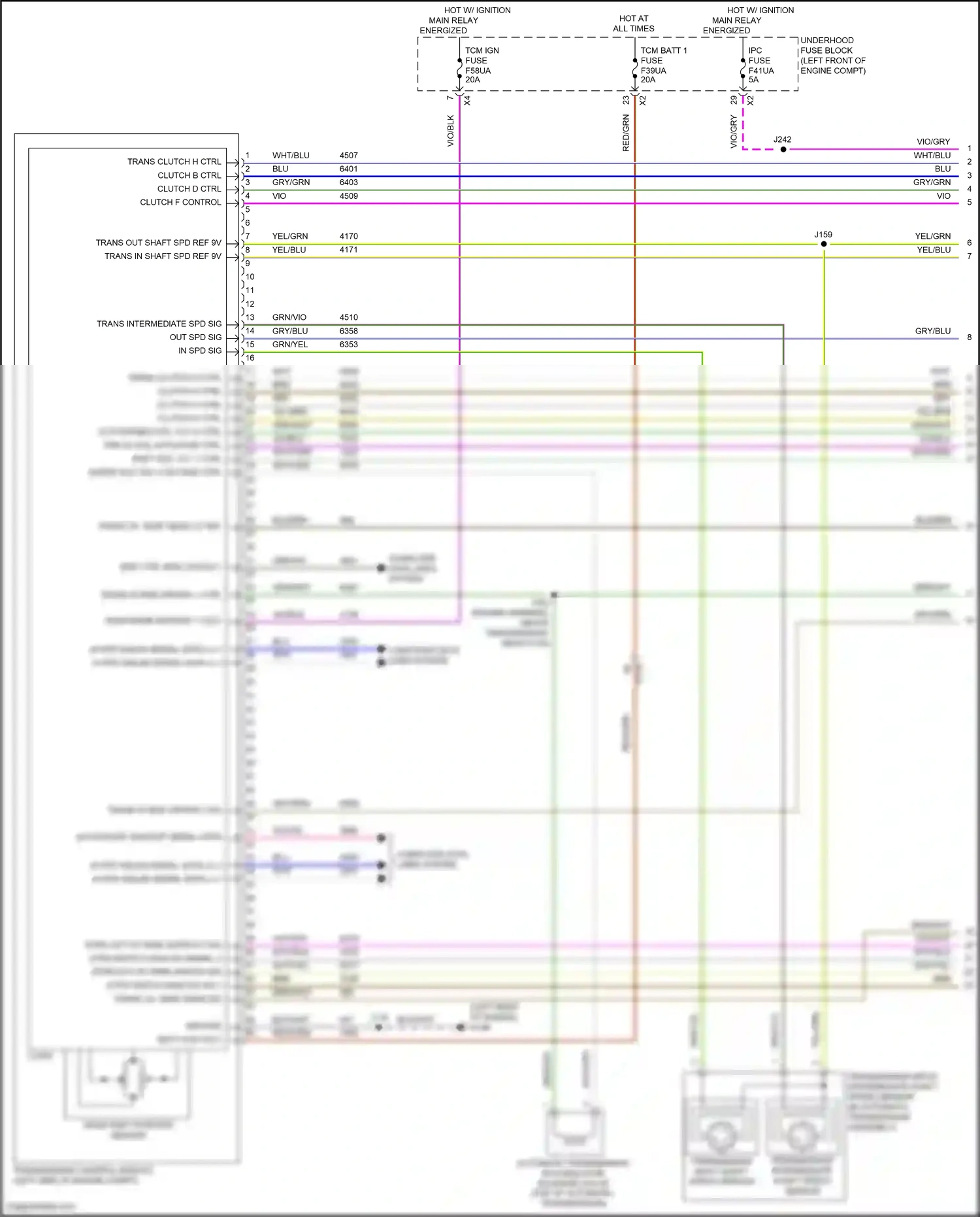 Cadillac XT5 I facelift (2019-2024) computer data lines system wiring diagram  (31 of 111)