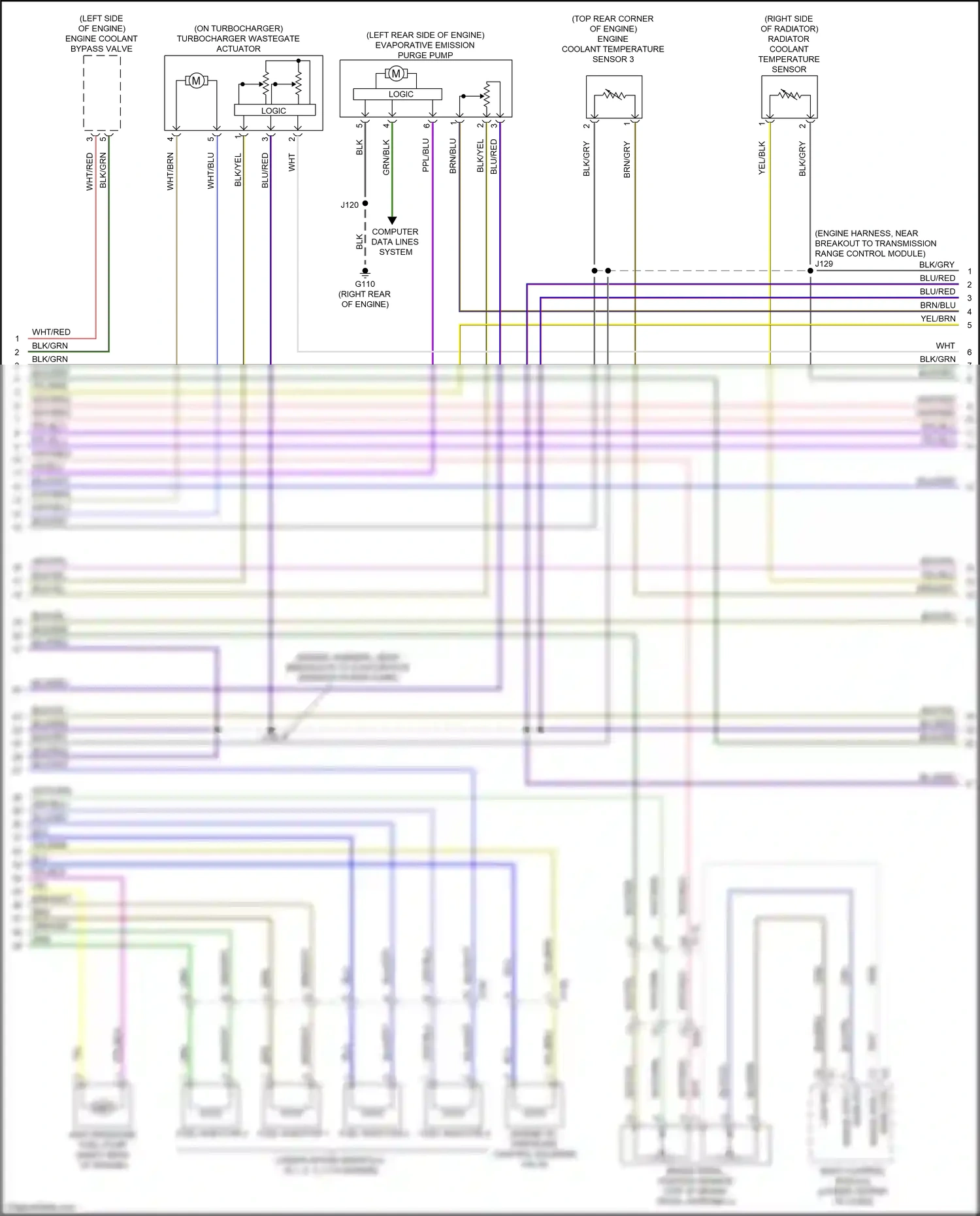 Cadillac XT5 I facelift (2019-2024) computer data lines system wiring diagram  (97 of 111)