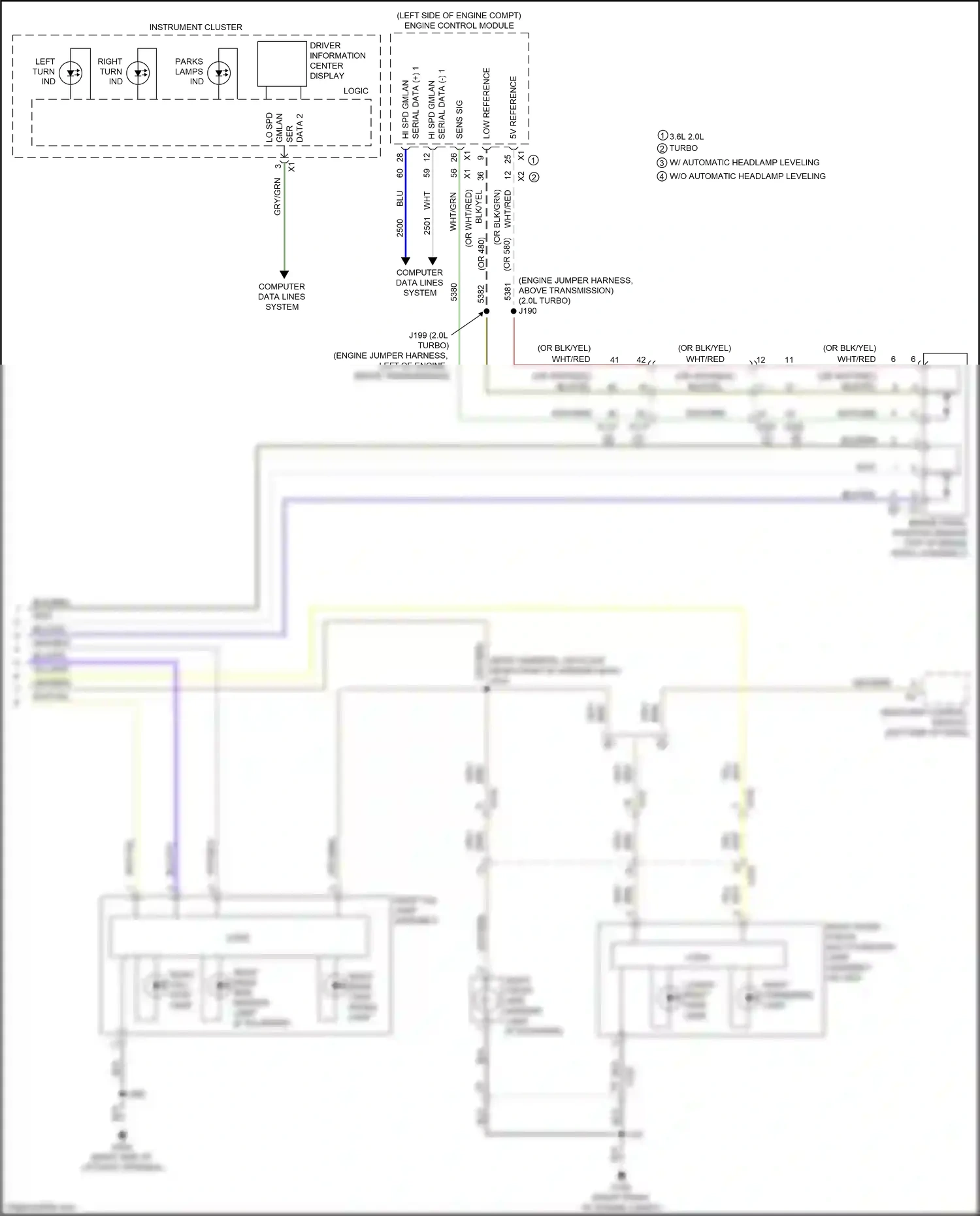 Cadillac XT5 I facelift (2019-2024) computer data lines system wiring diagram  (6 of 111)