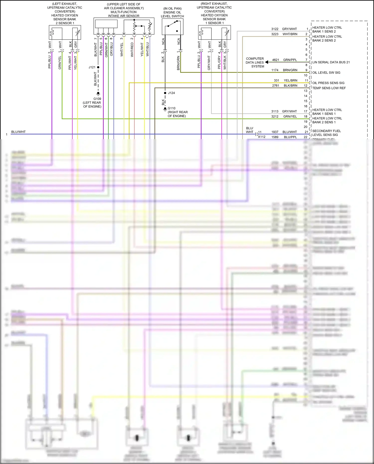 Cadillac XT5 I facelift (2019-2024) computer data lines system wiring diagram  (110 of 111)