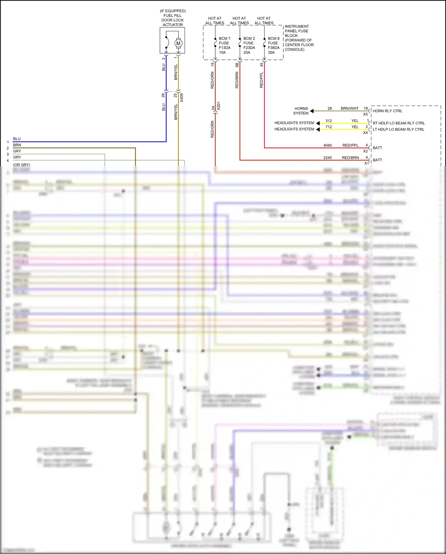 Cadillac XT5 I facelift (2019-2024) computer data lines system wiring diagram  (28 of 111)