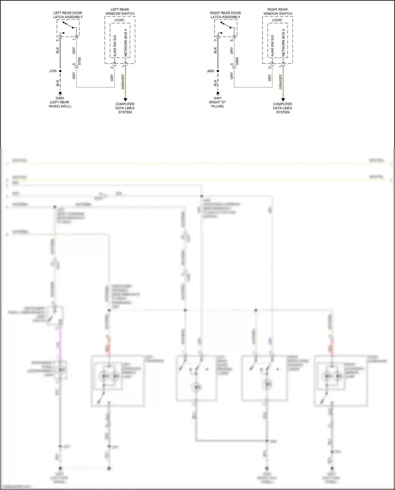 Cadillac XT5 I facelift (2019-2024) computer data lines system wiring diagram  (43 of 111)