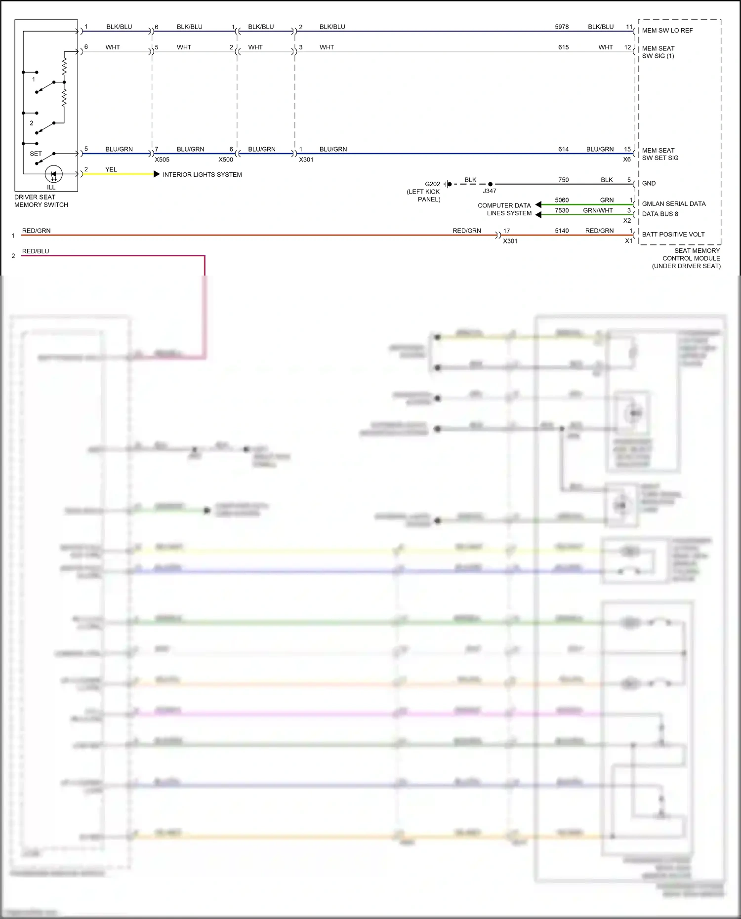 Cadillac XT5 I facelift (2019-2024) computer data lines system wiring diagram  (17 of 111)