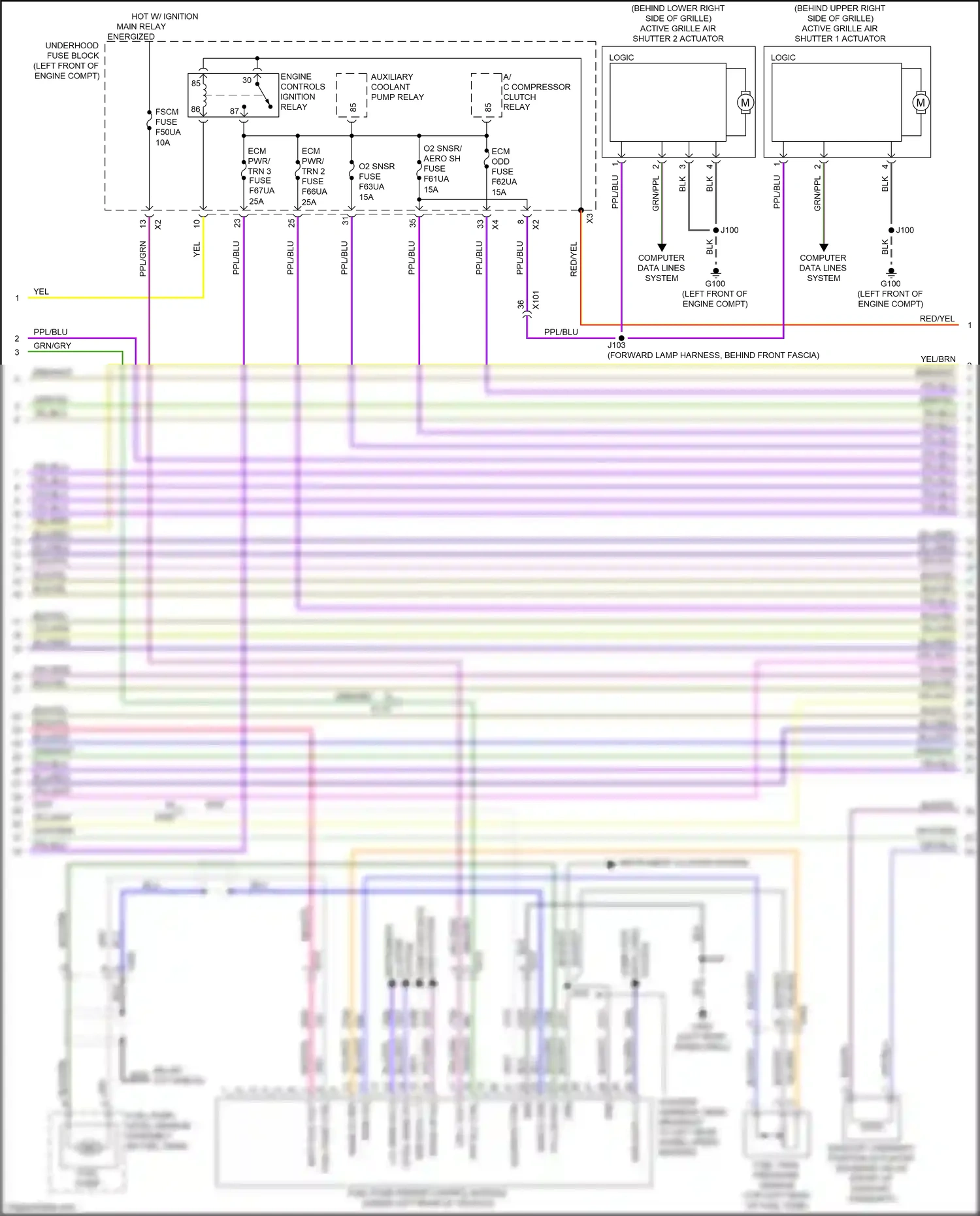 Cadillac XT5 I facelift (2019-2024) computer data lines system wiring diagram  (94 of 111)