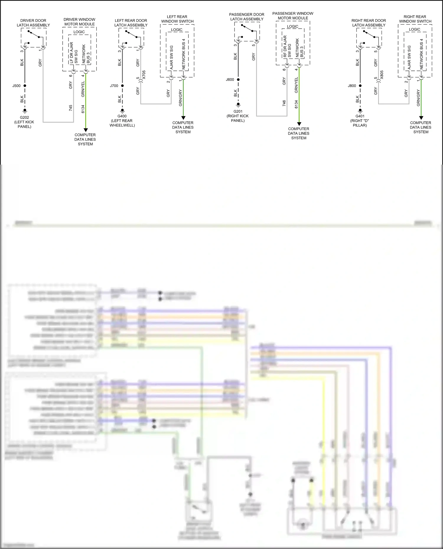 Cadillac XT5 I facelift (2019-2024) computer data lines system wiring diagram  (73 of 111)