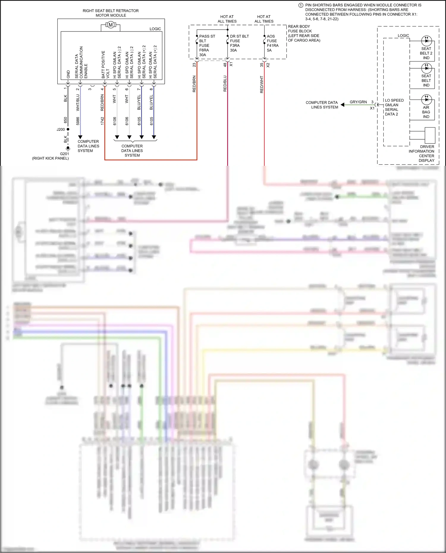 Cadillac XT5 I facelift (2019-2024) computer data wiring diagram  (2 of 3)