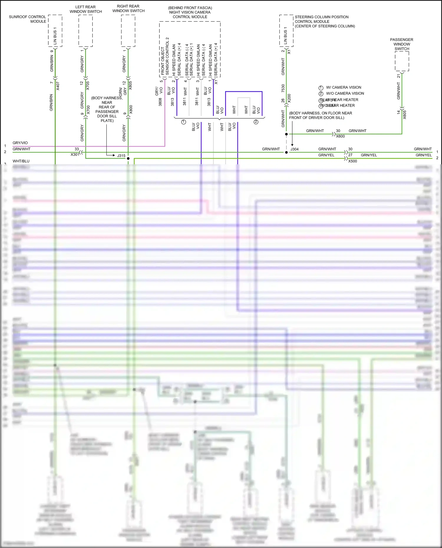 Cadillac XT5 I facelift (2019-2024) rain sensor module wiring diagram  (1 of 5)
