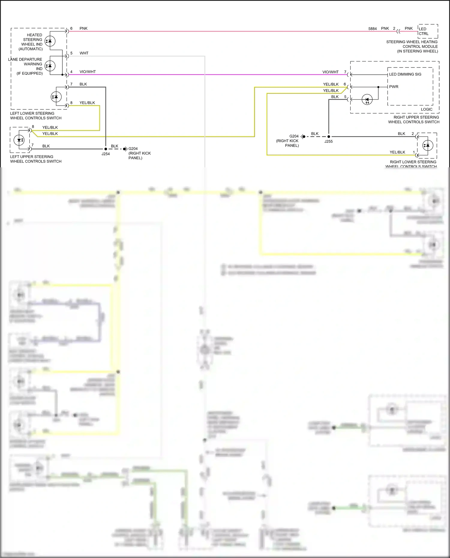 Cadillac XT5 I facelift (2019-2024) w/ reverse collision avoidance sensor wiring diagram  (1 of 1)