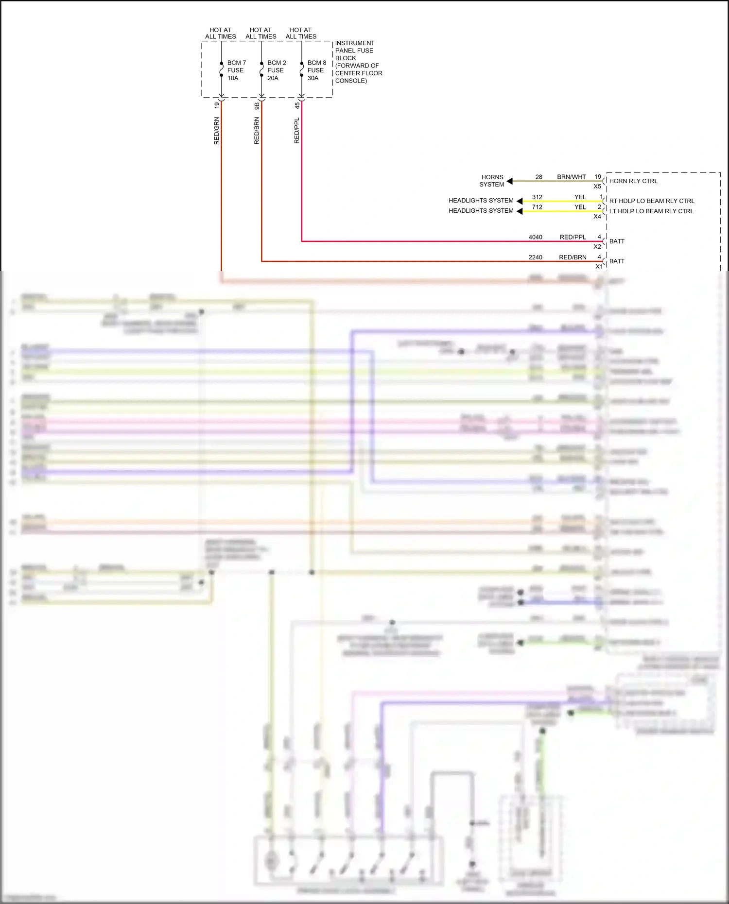 Cadillac XT5 I (2016-2019) actuator ctrl wiring diagram  (1 of 2)