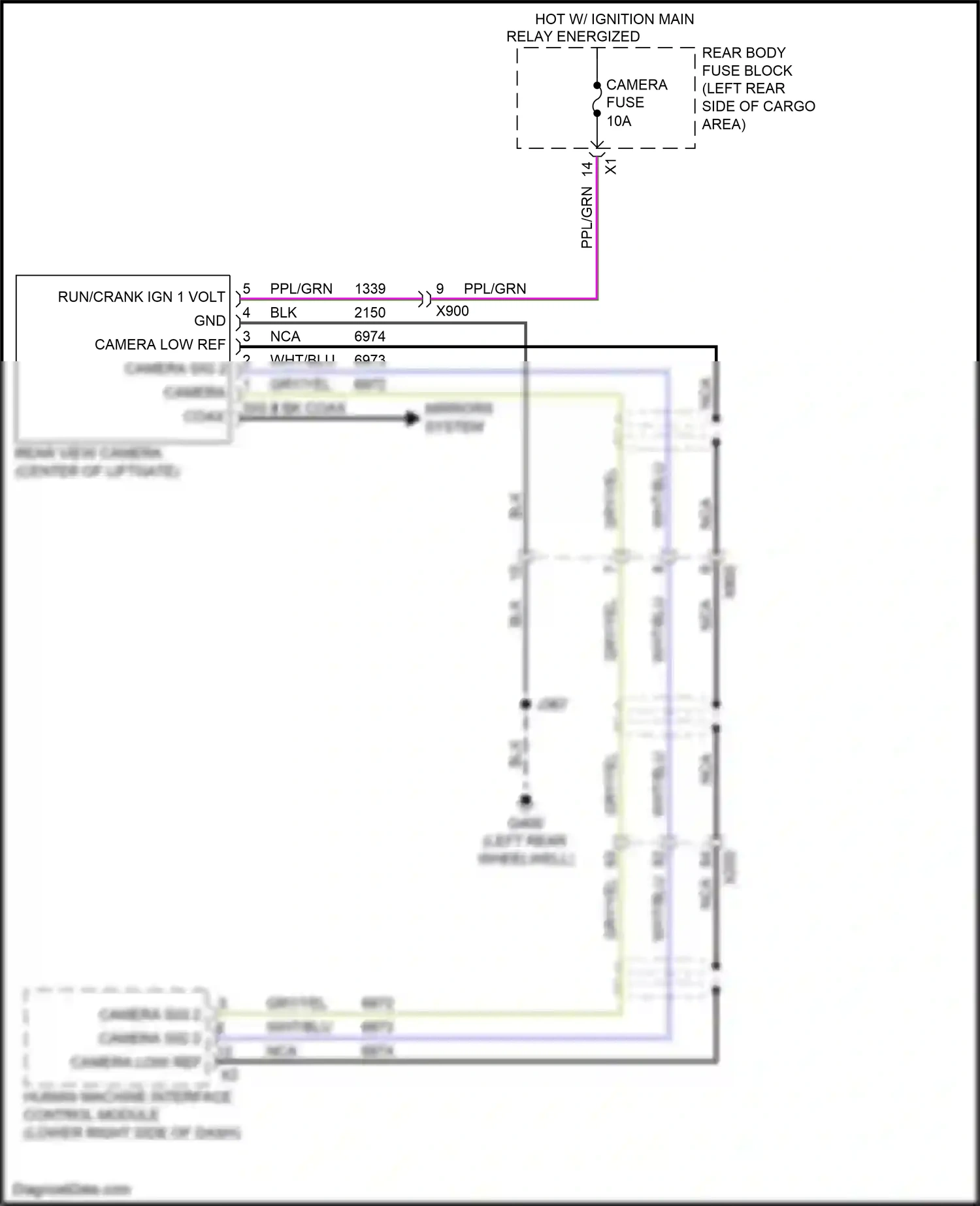 Cadillac XT5 I (2016-2019) camera low ref wiring diagram  (3 of 3)