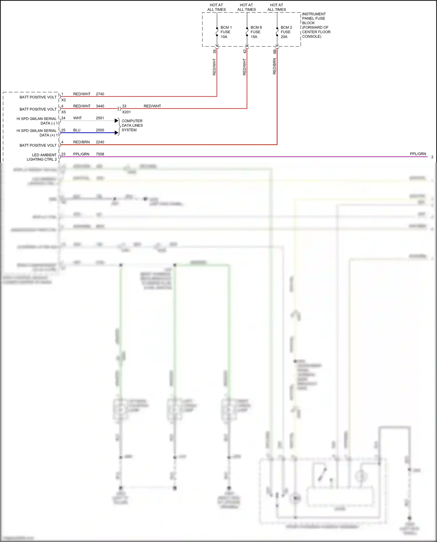 Cadillac XT5 I (2016-2019) computer data lines system wiring diagram  (61 of 83)