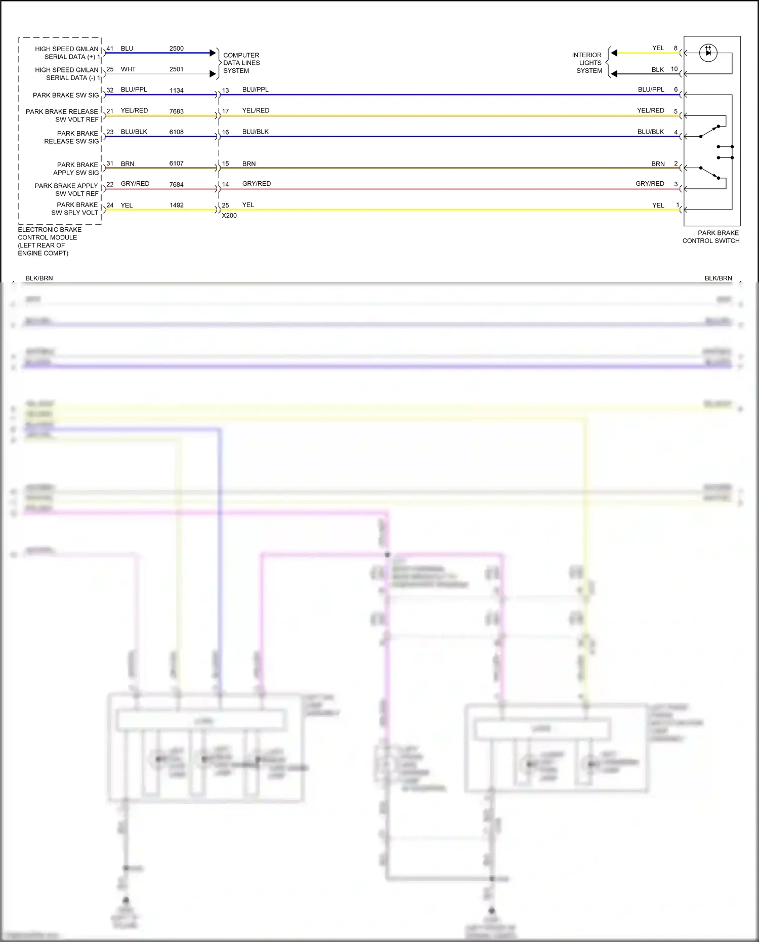 Cadillac XT5 I (2016-2019) computer data lines system wiring diagram  (5 of 83)