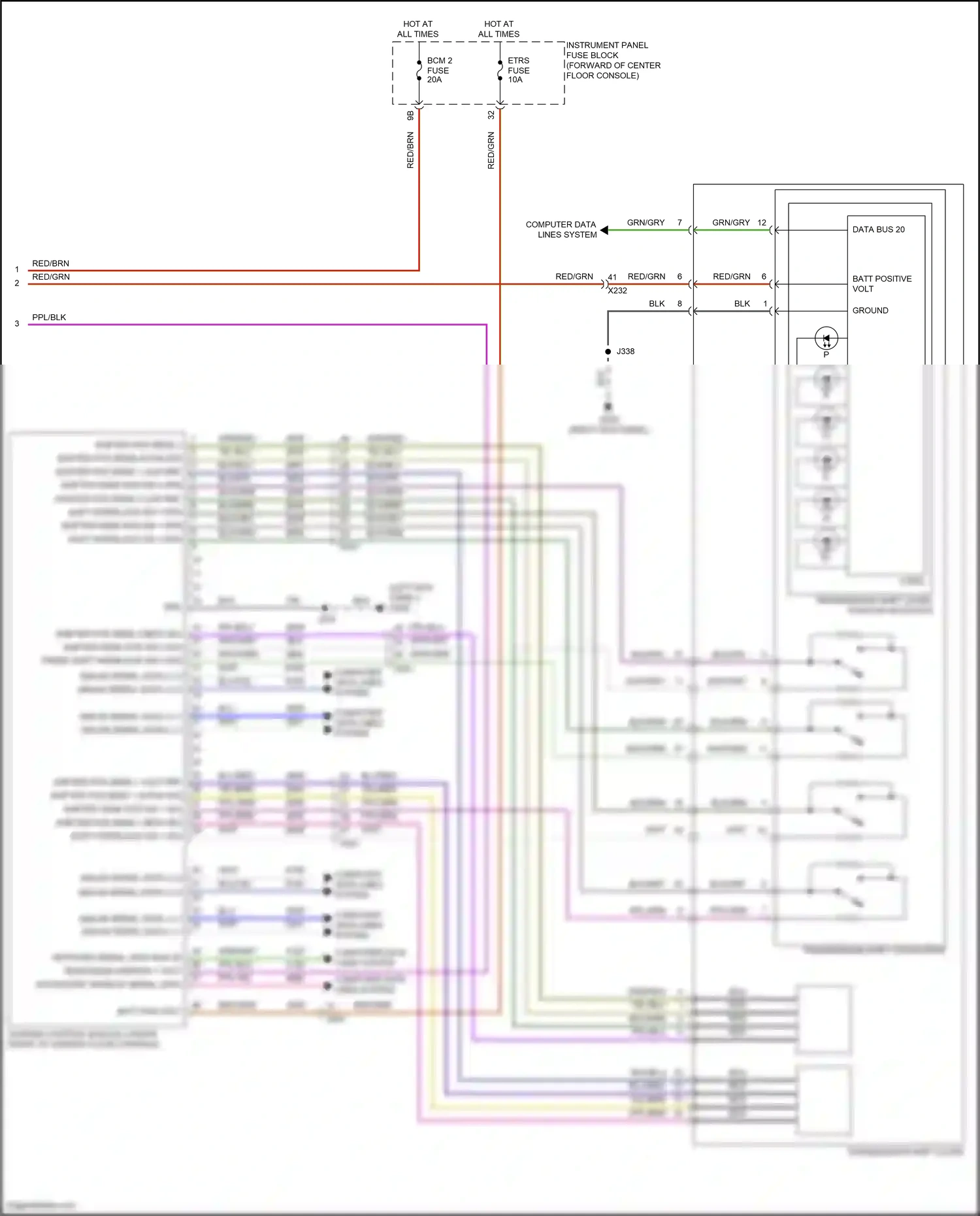 Cadillac XT5 I (2016-2019) computer data lines system wiring diagram  (23 of 83)