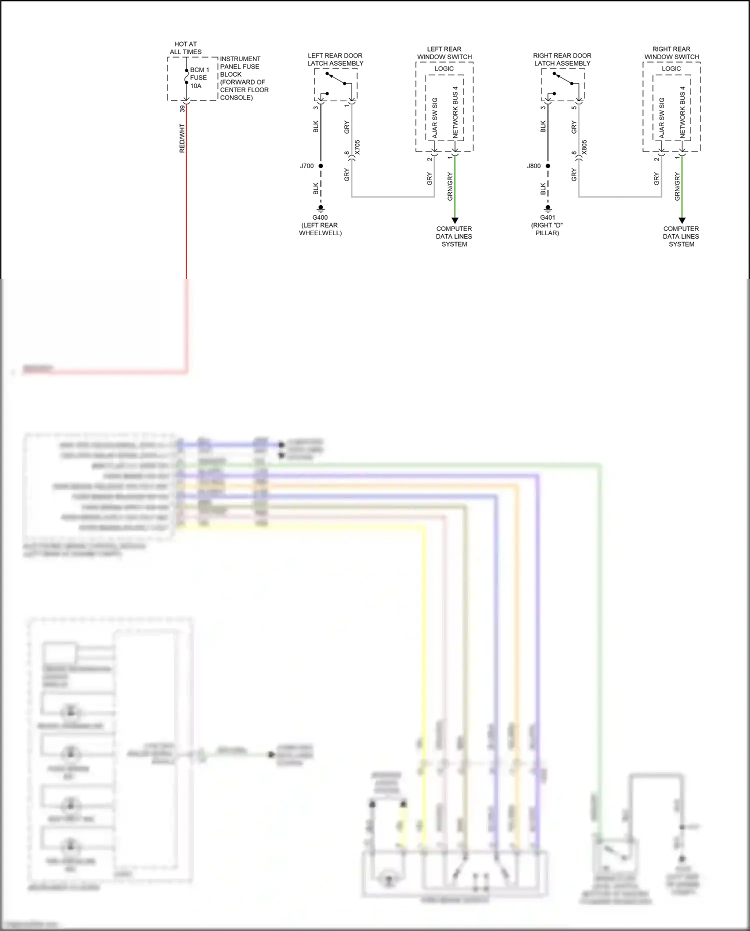 Cadillac XT5 I (2016-2019) computer data lines system wiring diagram  (50 of 83)