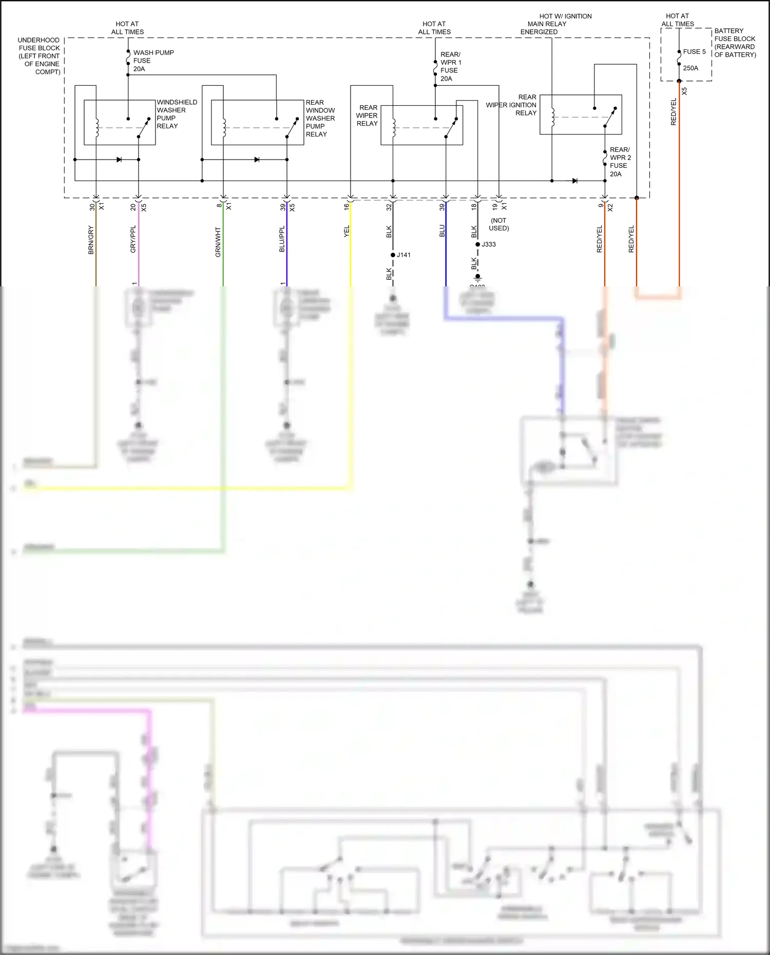 Cadillac XT5 I (2016-2019) delay switch wiring diagram  (1 of 1)