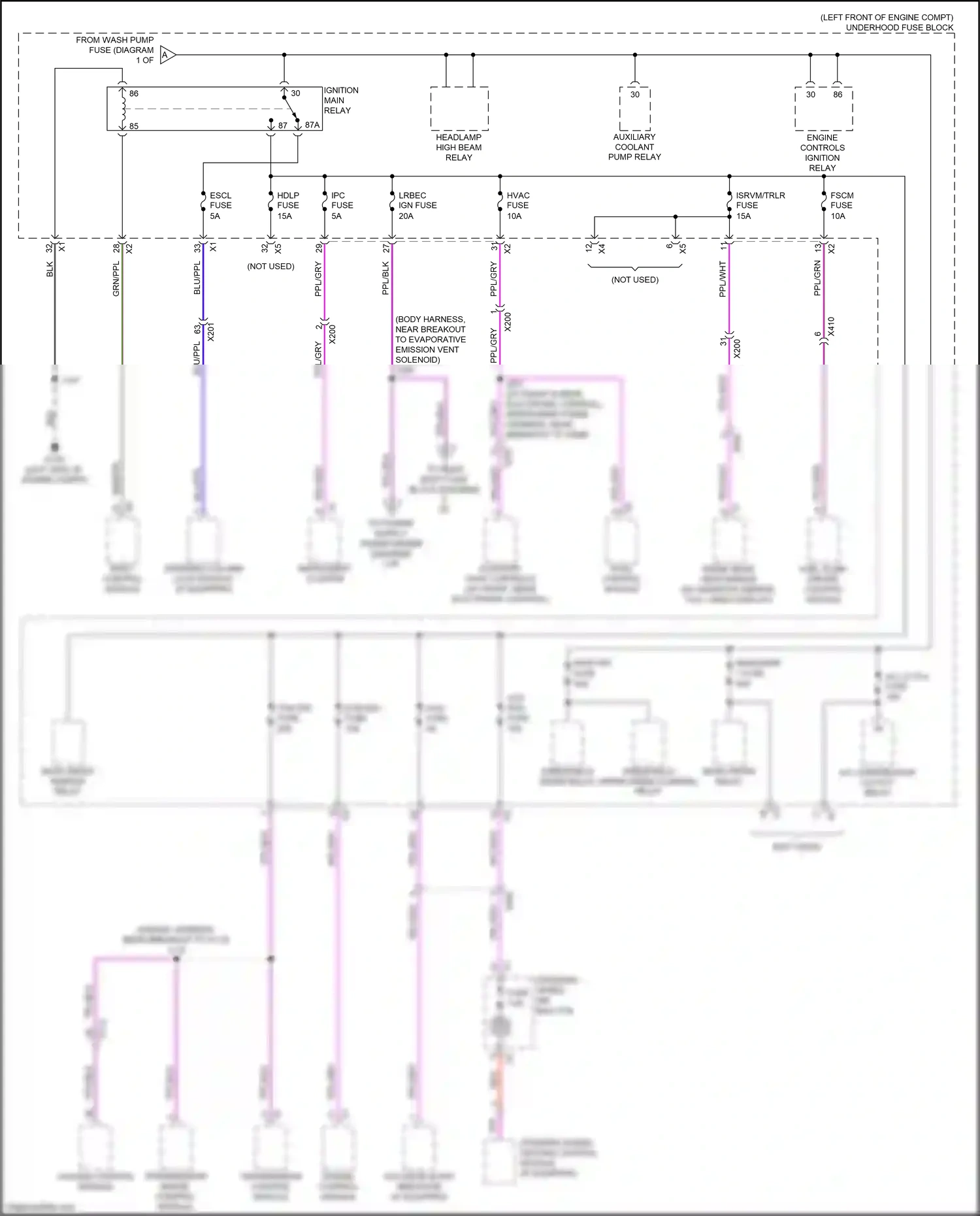 Cadillac XT5 I (2016-2019) engine control module wiring diagram  (8 of 13)