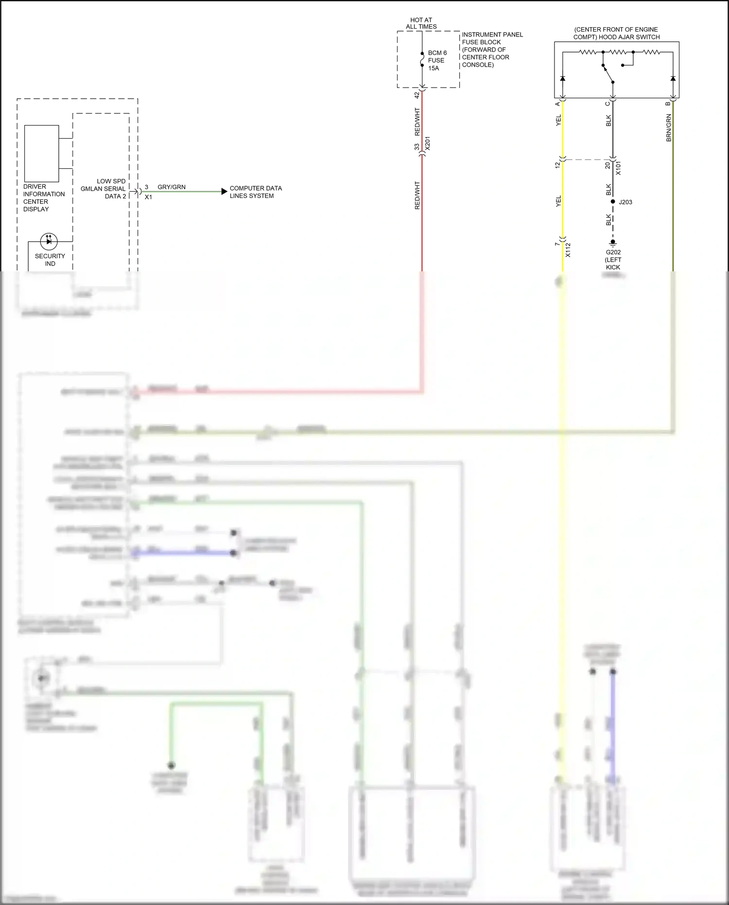 Cadillac XT5 I (2016-2019) engine control module wiring diagram  (6 of 13)