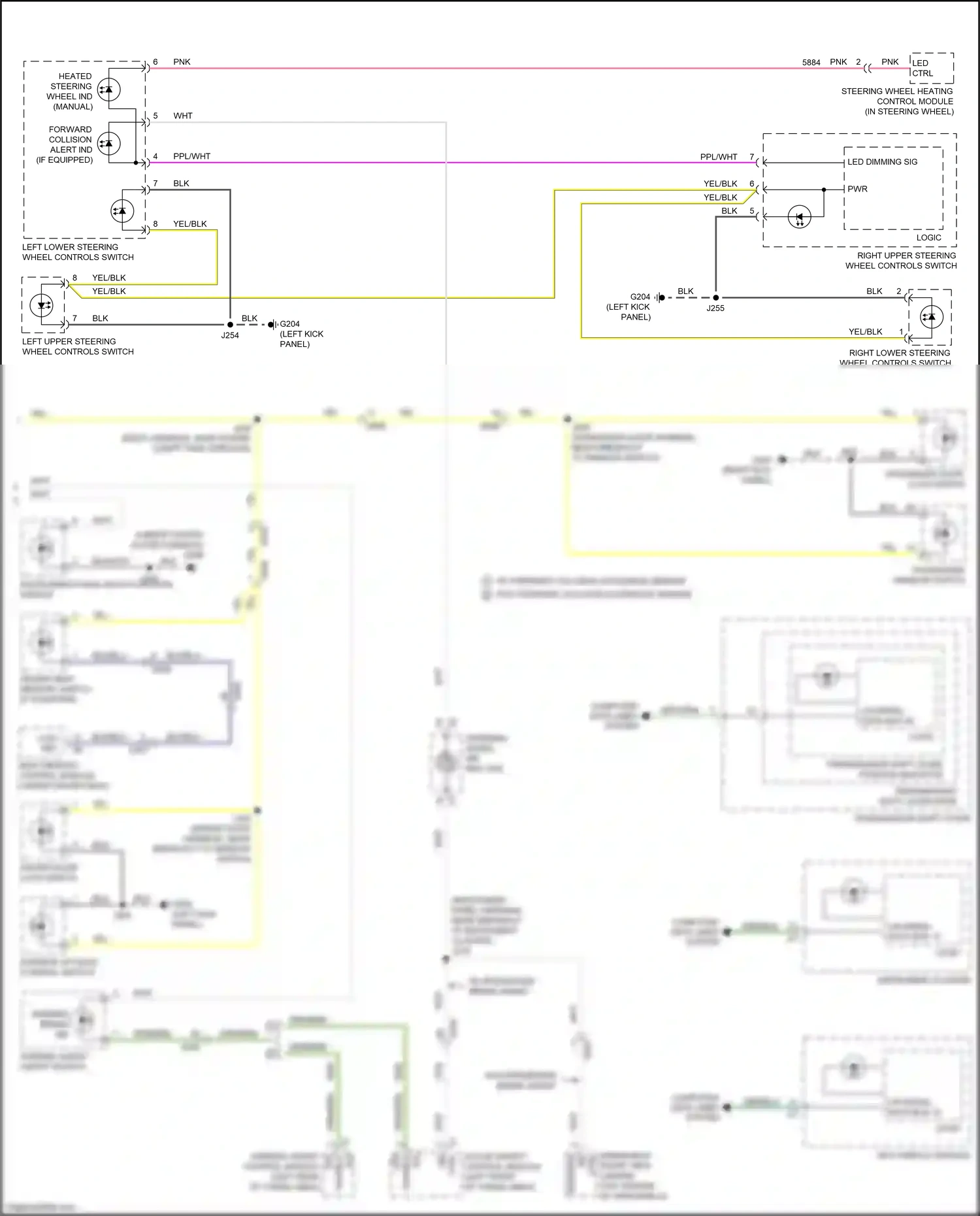 Cadillac XT5 I (2016-2019) info display module wiring diagram  (3 of 6)