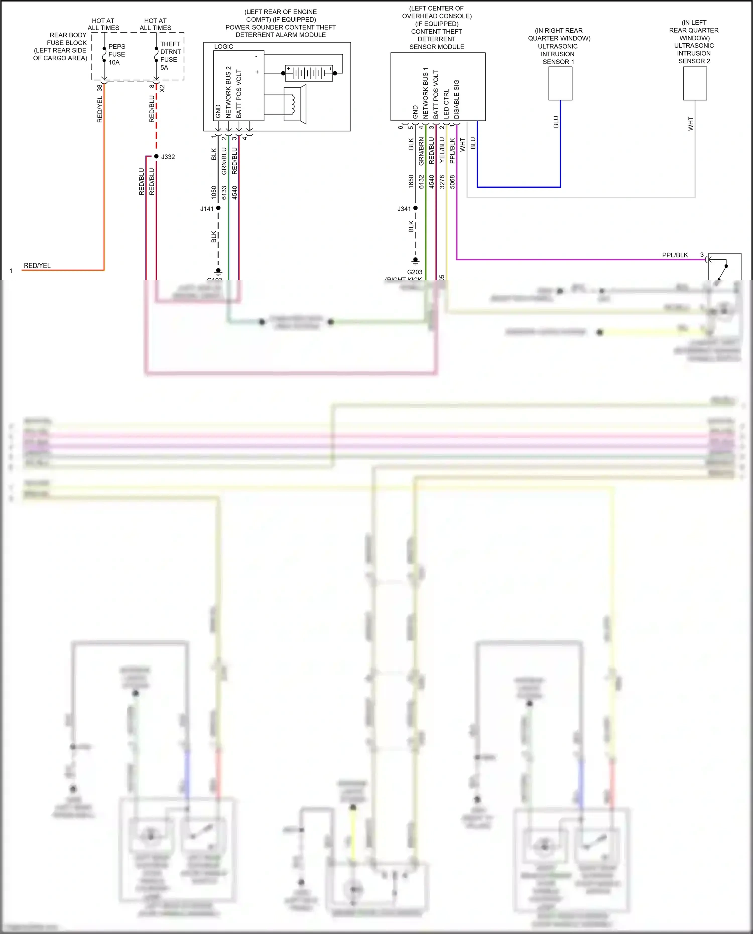 Cadillac XT5 I (2016-2019) led ctrl wiring diagram  (1 of 2)