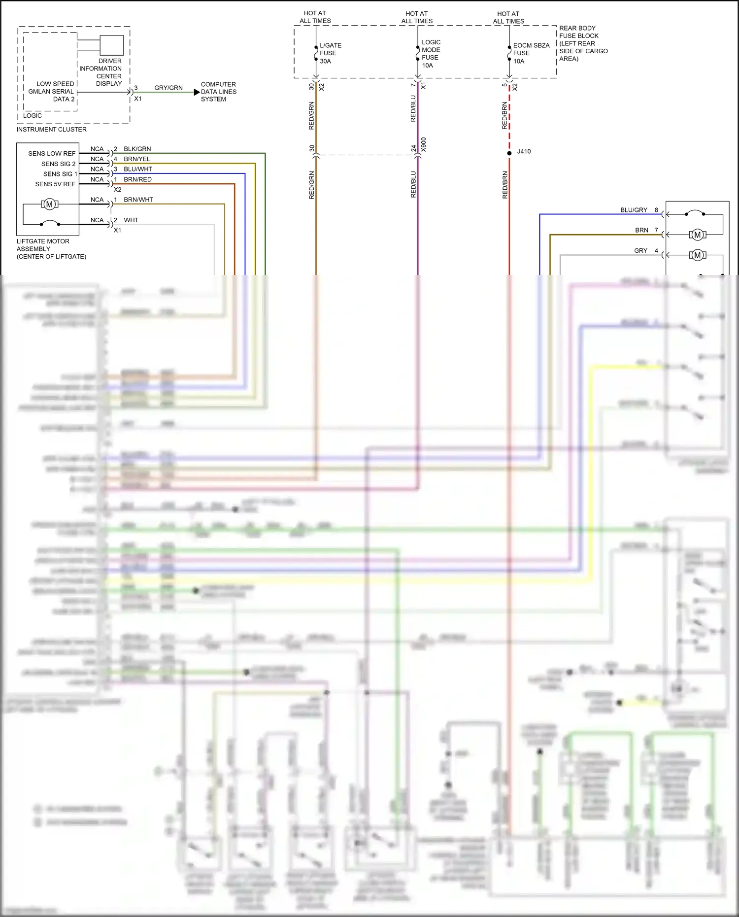 Cadillac XT5 I (2016-2019) low ref 2 wiring diagram  (1 of 1)